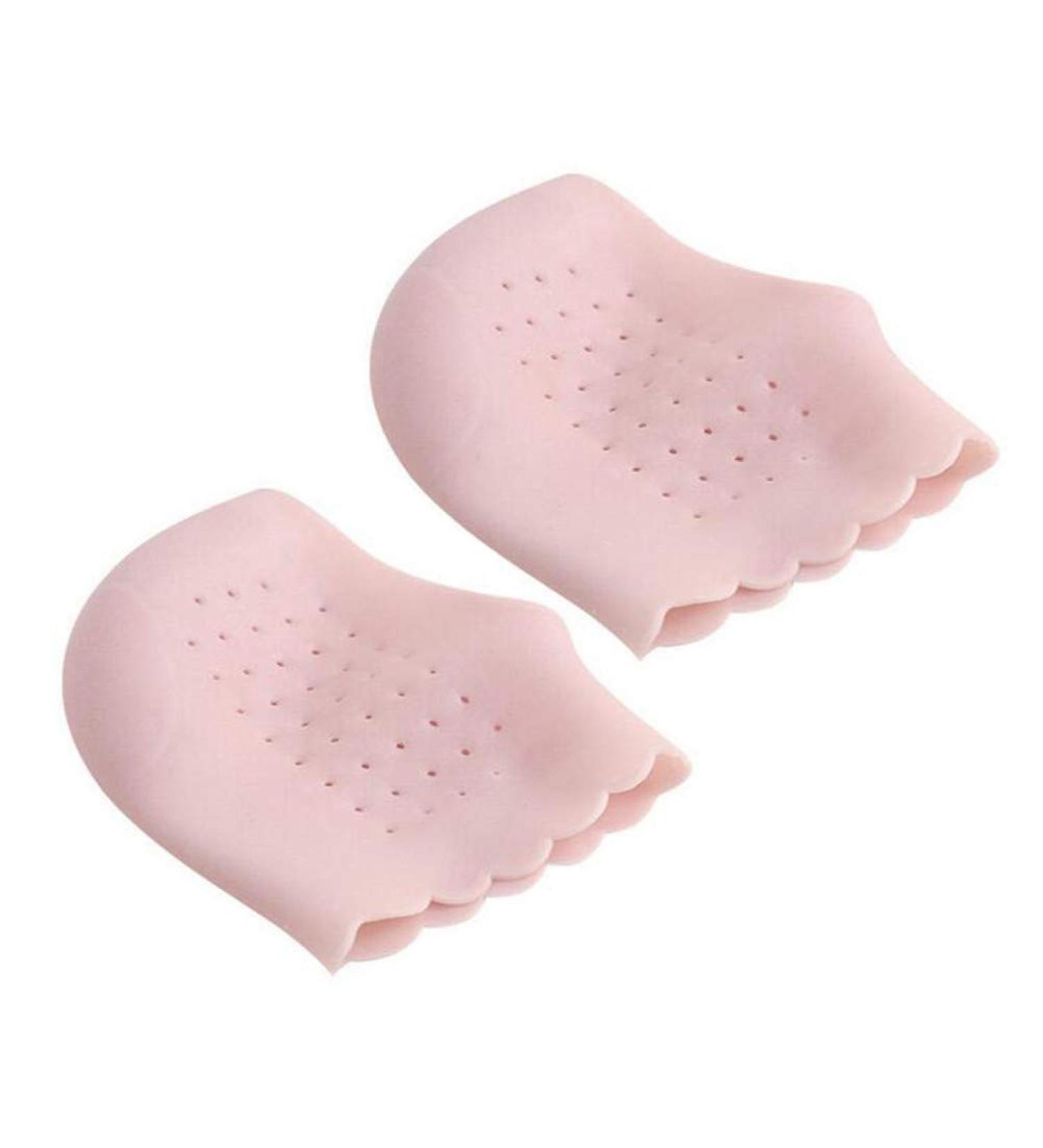 Breathable Gel Heel Protectors | Silicone Heel Cups for Pain Relief | Plantar Fasciitis Treatment in Pink - Buy Online on GoSupps.com