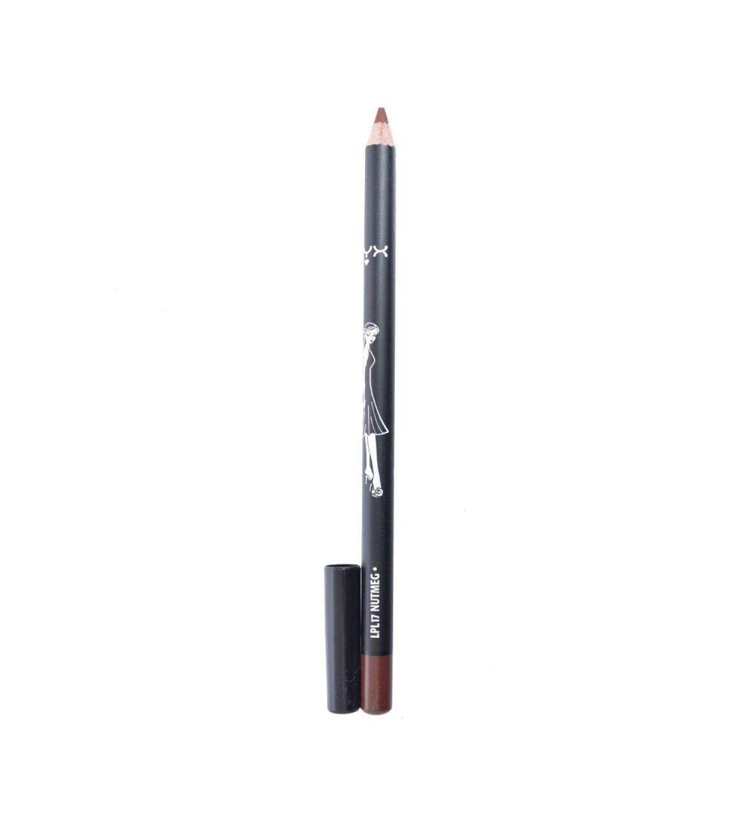 Long Lip Pencil by NYX Cosmetics LPL17 Nutmeg Brown 1 Count (Pack of 1) - Buy Online on GoSupps.com