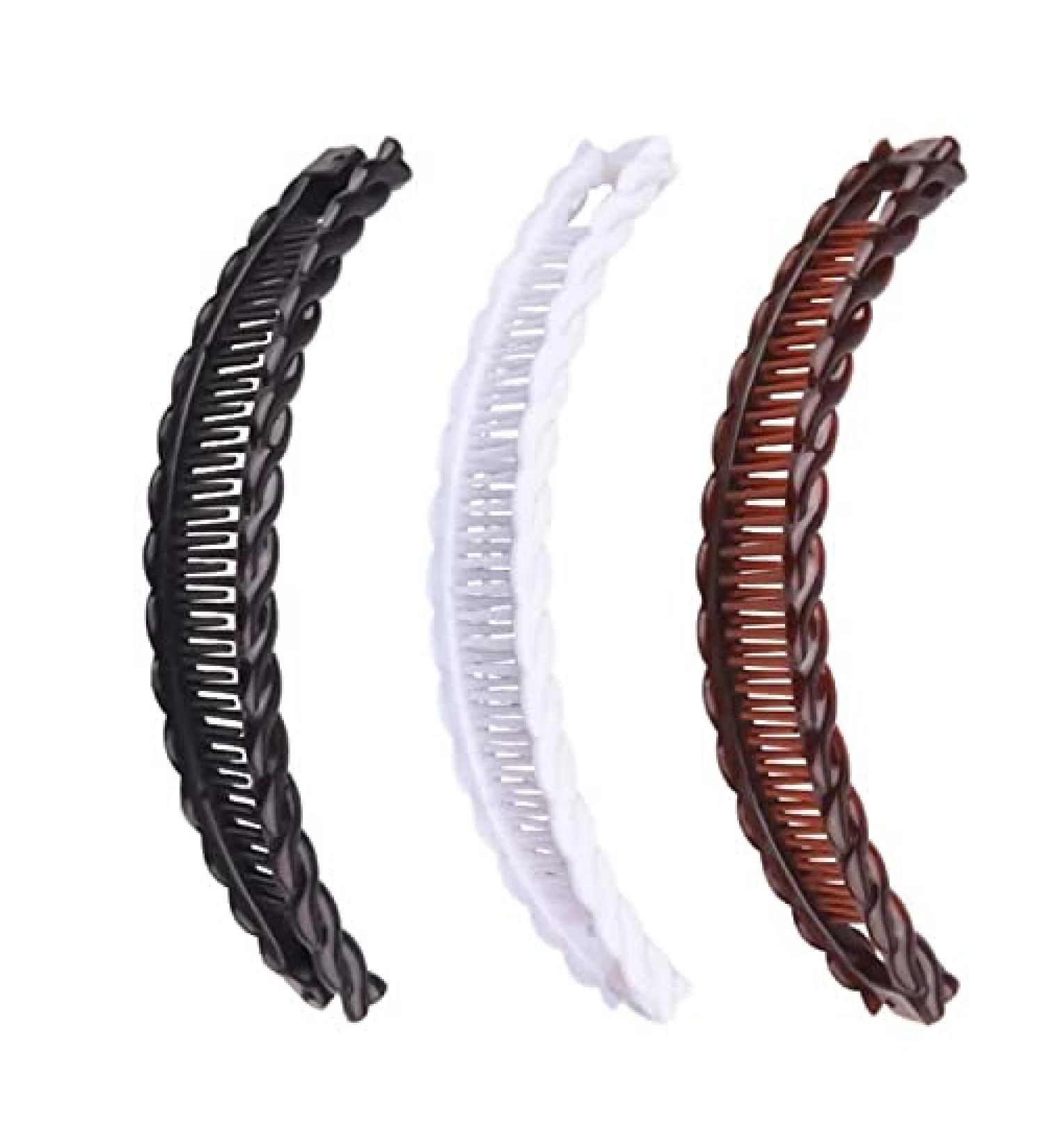 Buy Cuhair 3x8 cm Banana Hair Clip - Stylish Ponytail Holder for Women | International Shipping - Buy Online on GoSupps.com