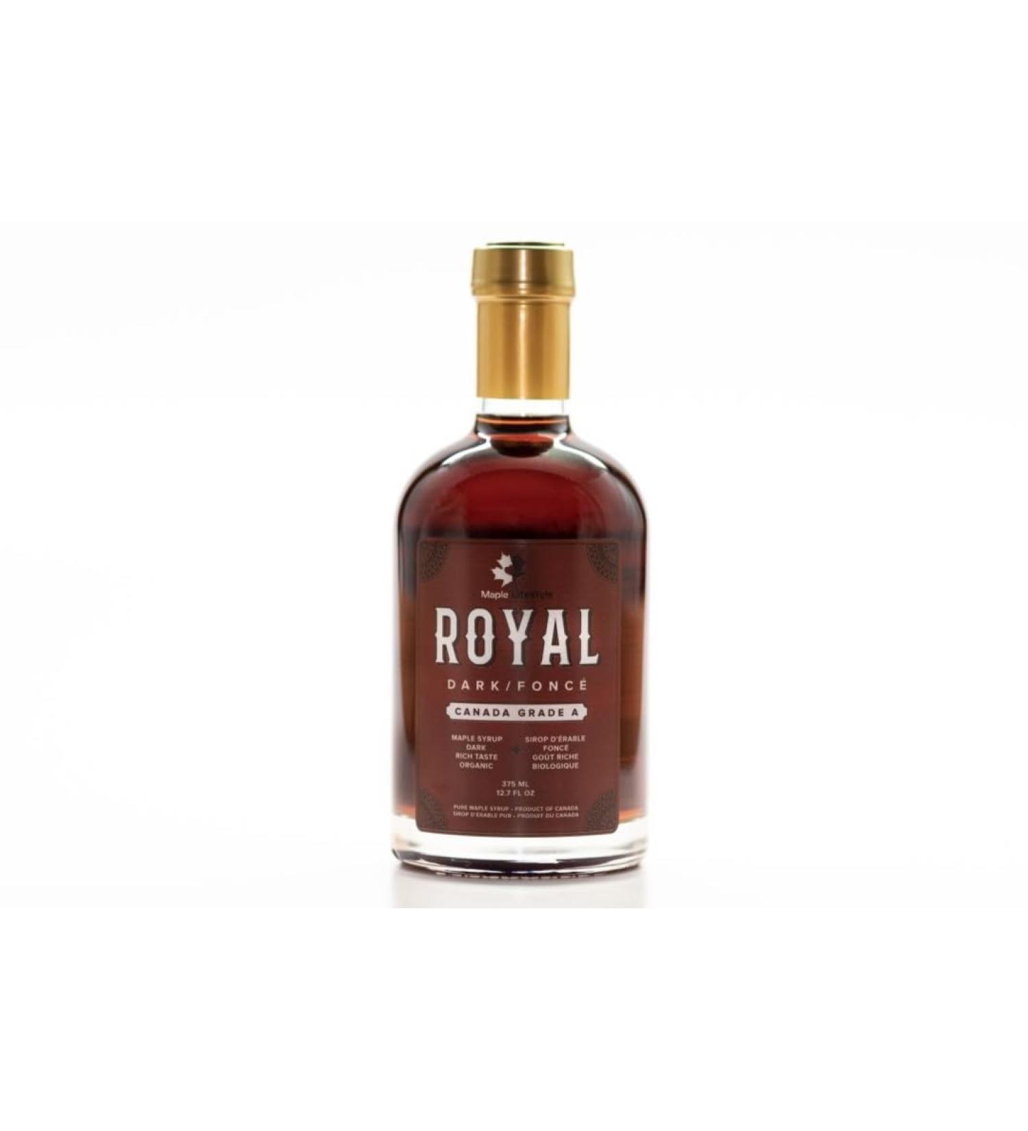 Maple Lifestyle Royal Dark Organic Maple Syrup 375 ml - Buy Online on GoSupps.com