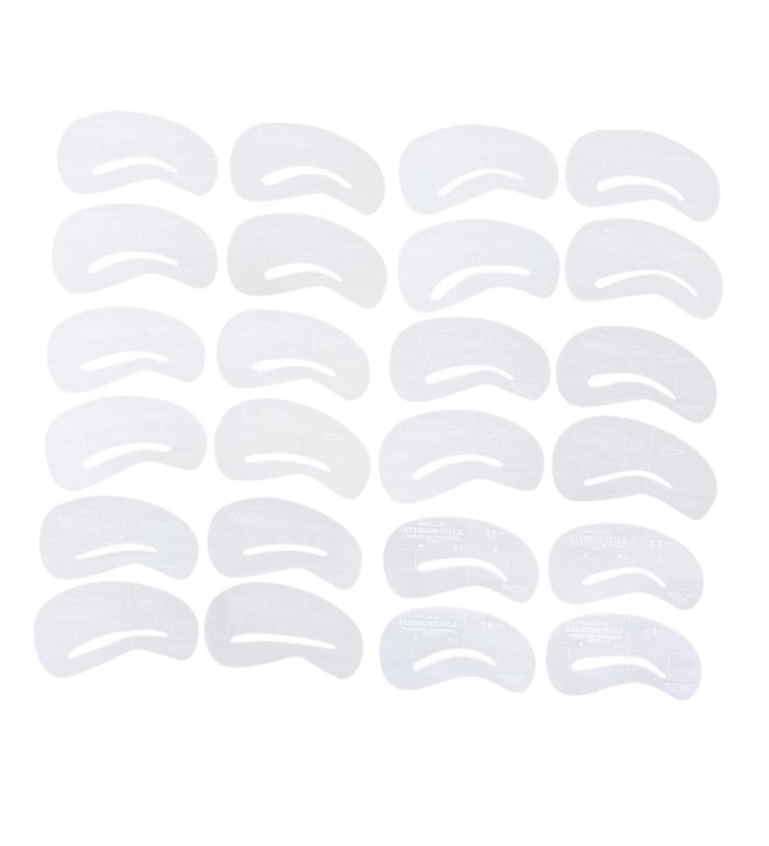 FRCOLOR 24pcs 6 Sets Eyebrow Makeup Templates Eyebrows Shape Tools Eyebrow Templates Mold Sticker Unibrow - Buy Online on GoSupps.com