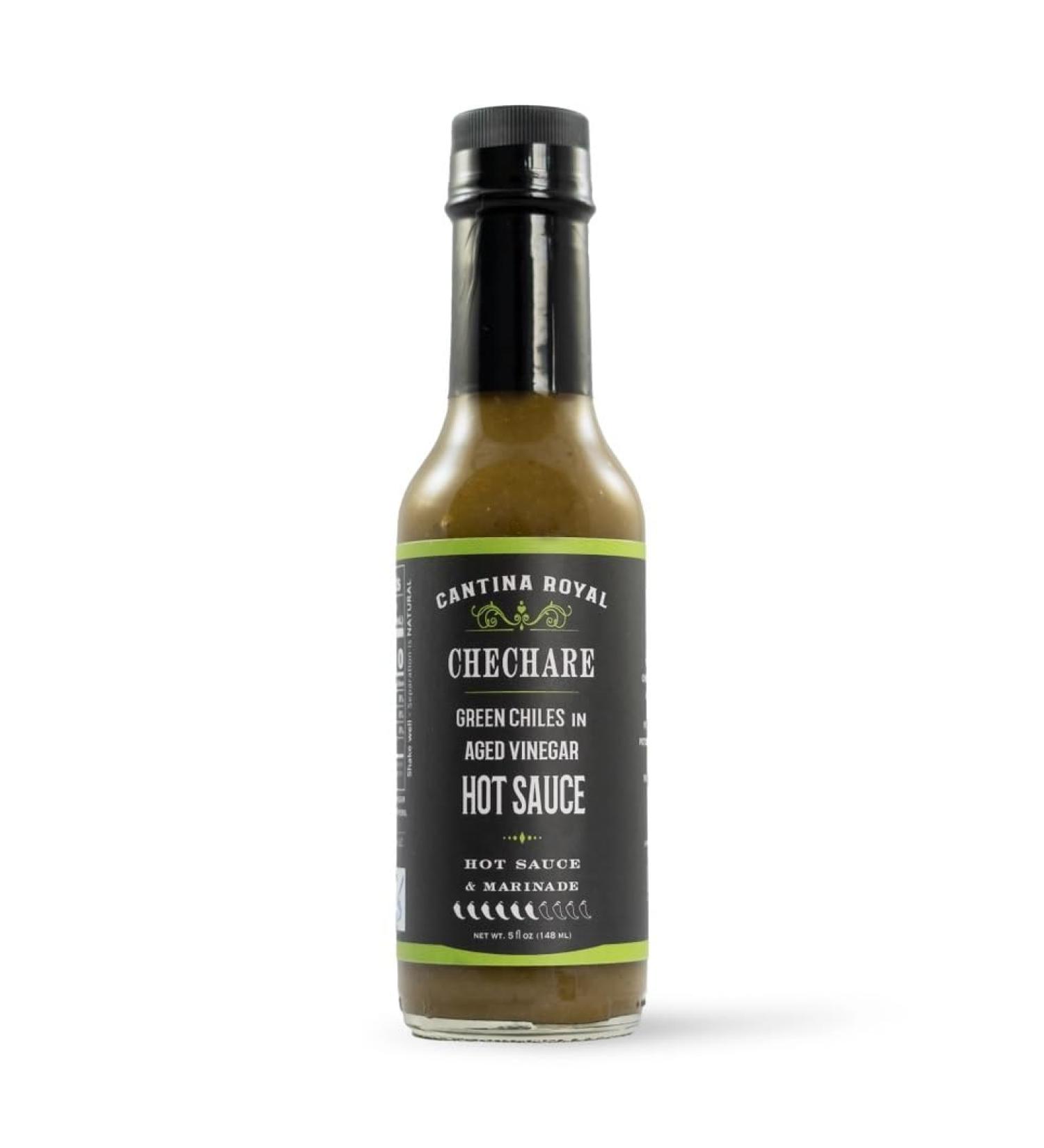 Cantina Royal Chechare Green Chiles in Aged House Vinegar Hot Sauce