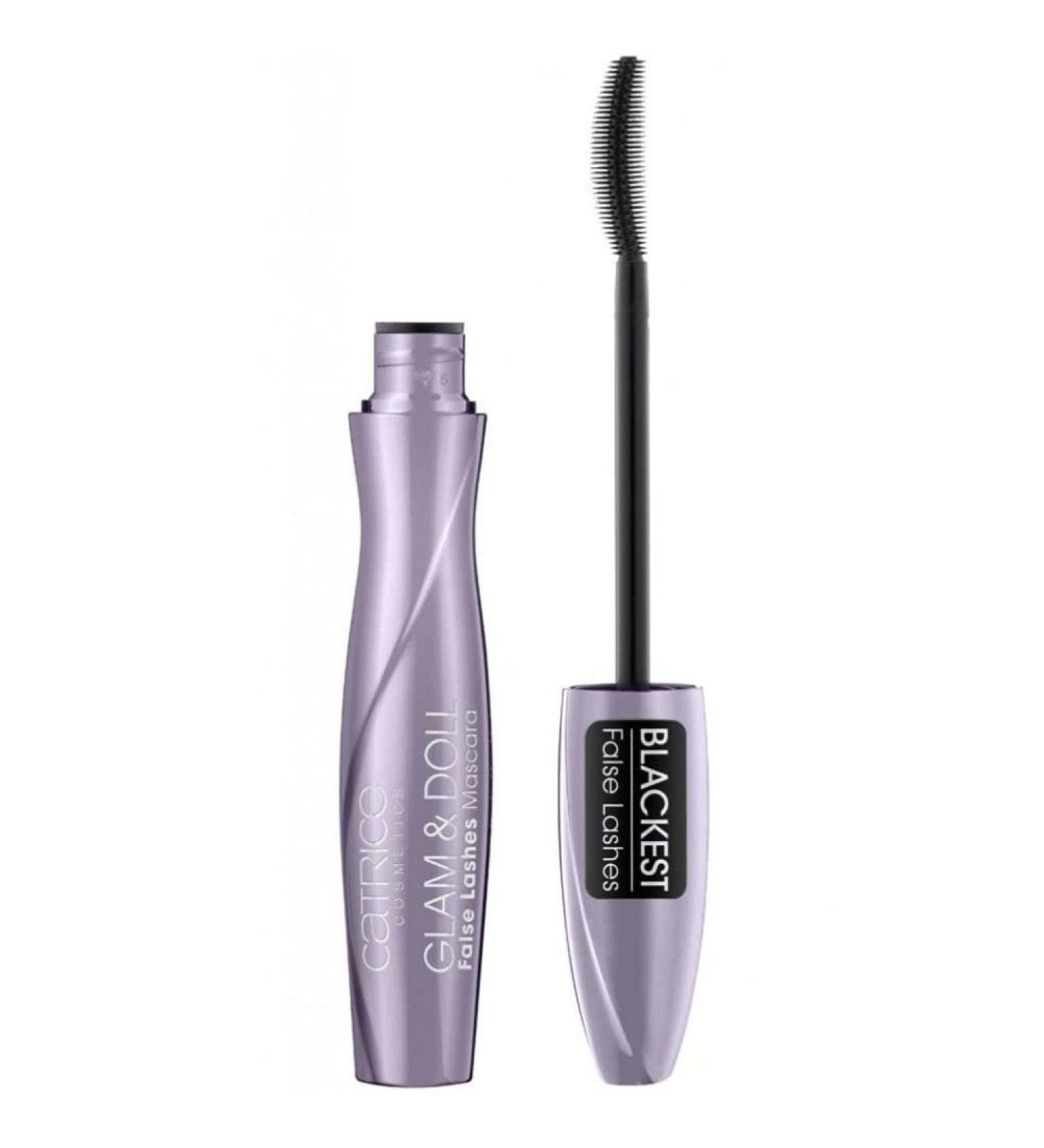 Catrice Glam & Doll False Lashes Mascara No. 010 black volume incorrect eyelash effect defined matt vegan without microplastic particles nanoparticles free without perfume 1 Pack (9.5ml) 9.5 ml (1 Pack) 010 Black