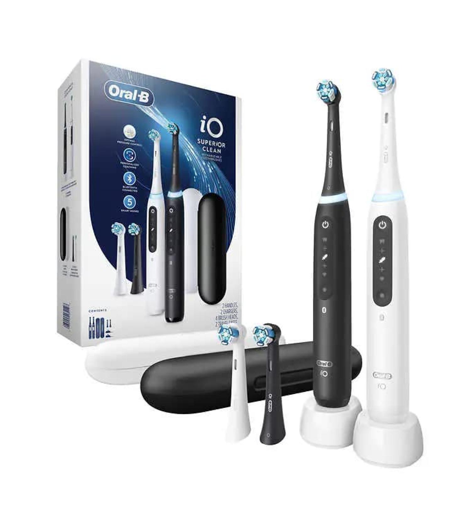 Oral B iO Series 5 Electric Rechargeable Power Toothbrush iO5 - Pack of 2 - Buy Online on GoSupps.com