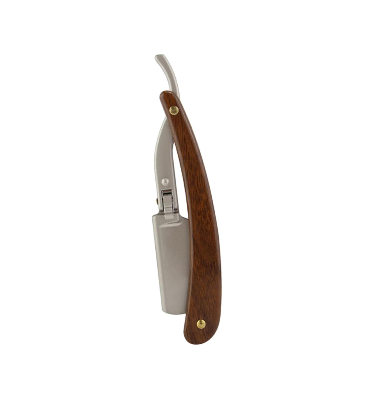 Buy Magiclulu Ergonomic 3-in-1 Razor Handle & Travel Scissors | Stainless Steel & Wooden Design for Men | Ideal for Shaving & Hijab Maintenance - Buy Online on GoSupps.com