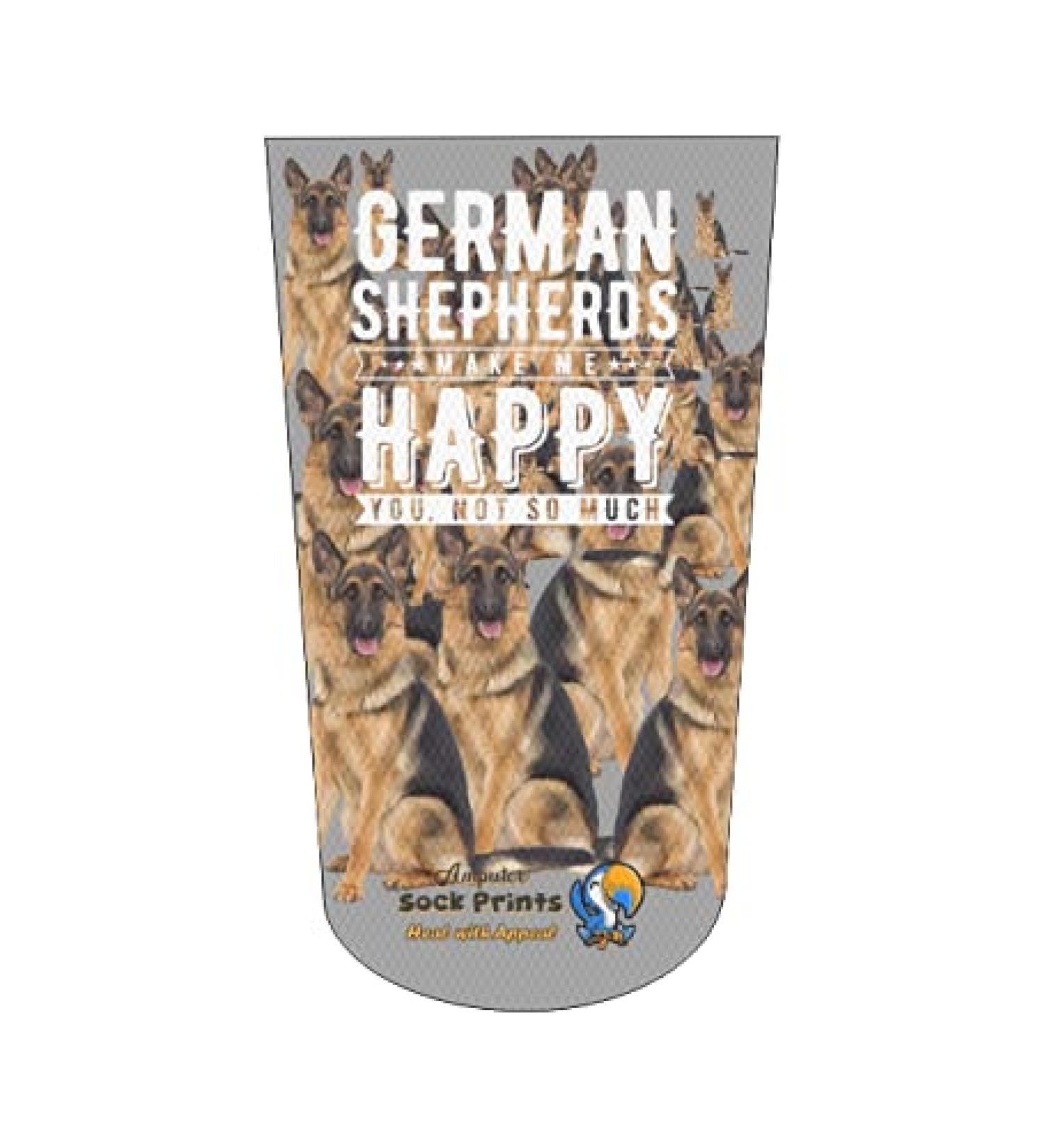 Buy Heal with Appeal Amputee Stump Sock | German Shepherd Makes Me Happy V2 | 3Ply Comfort - International Shipping Available - Buy Online on GoSupps.com