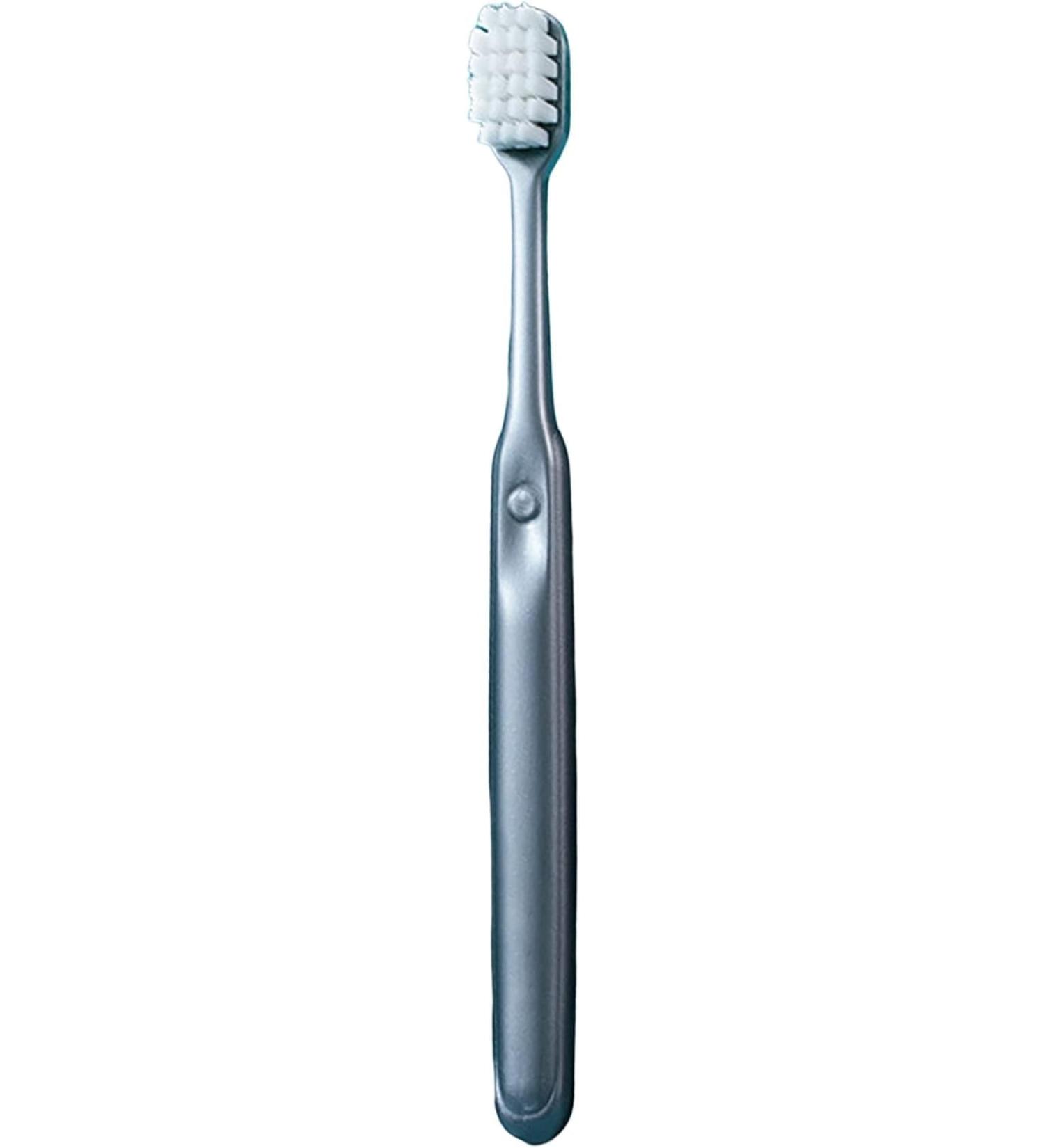 JJLFresheners Tooth Brush Wide Head Fine Bristle Toothbrush Oral Care Portable Silver Manual Toothbrushes Toothbrushes and Accessories Oral Care
