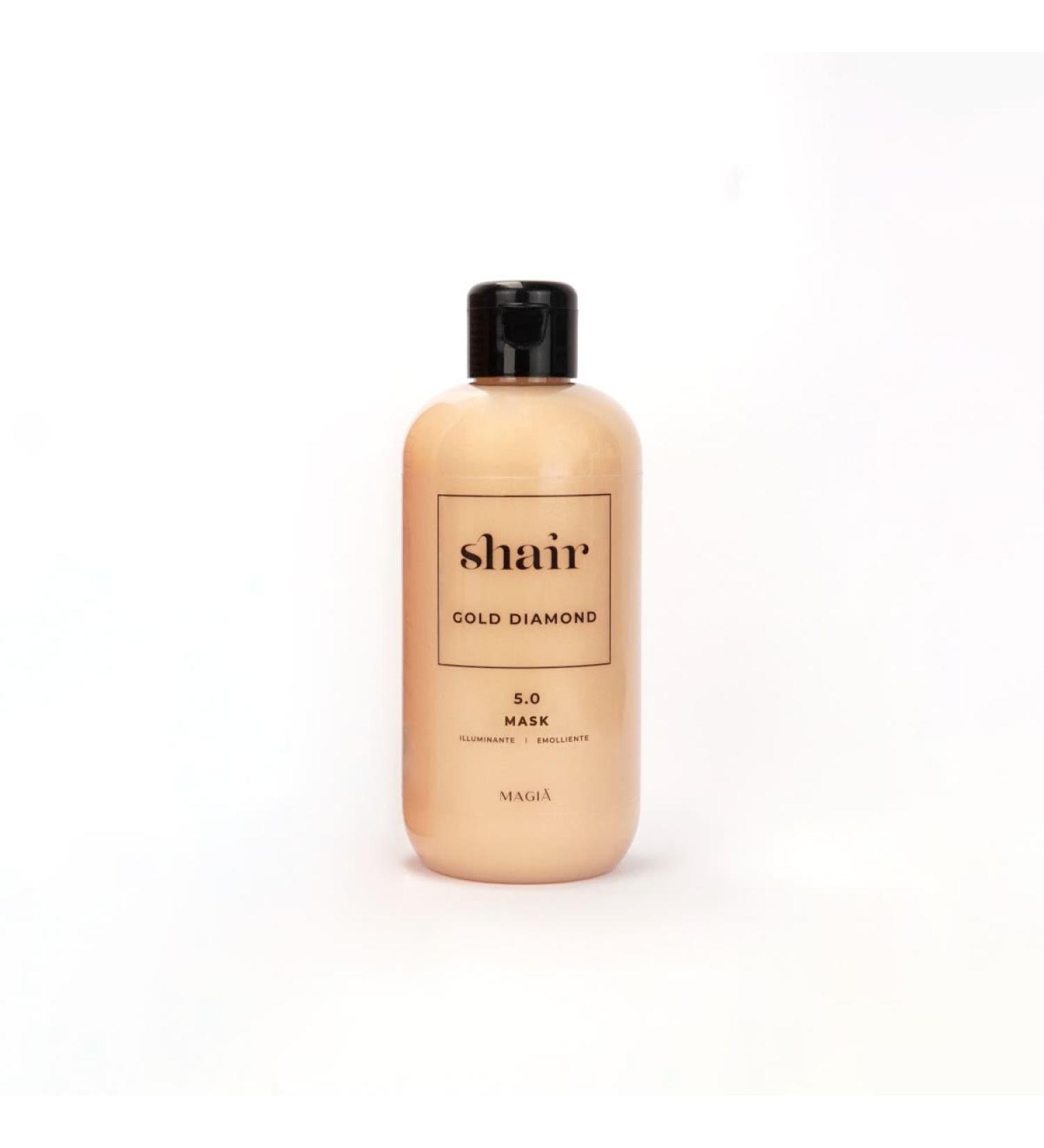  Magi Professional Shair Gold Diamond Mask: Balm UVB Filter Sun Protection Ideal for Frequent Washes SLS Free Suitable for Children 250ml - Buy Online on GoSupps.com