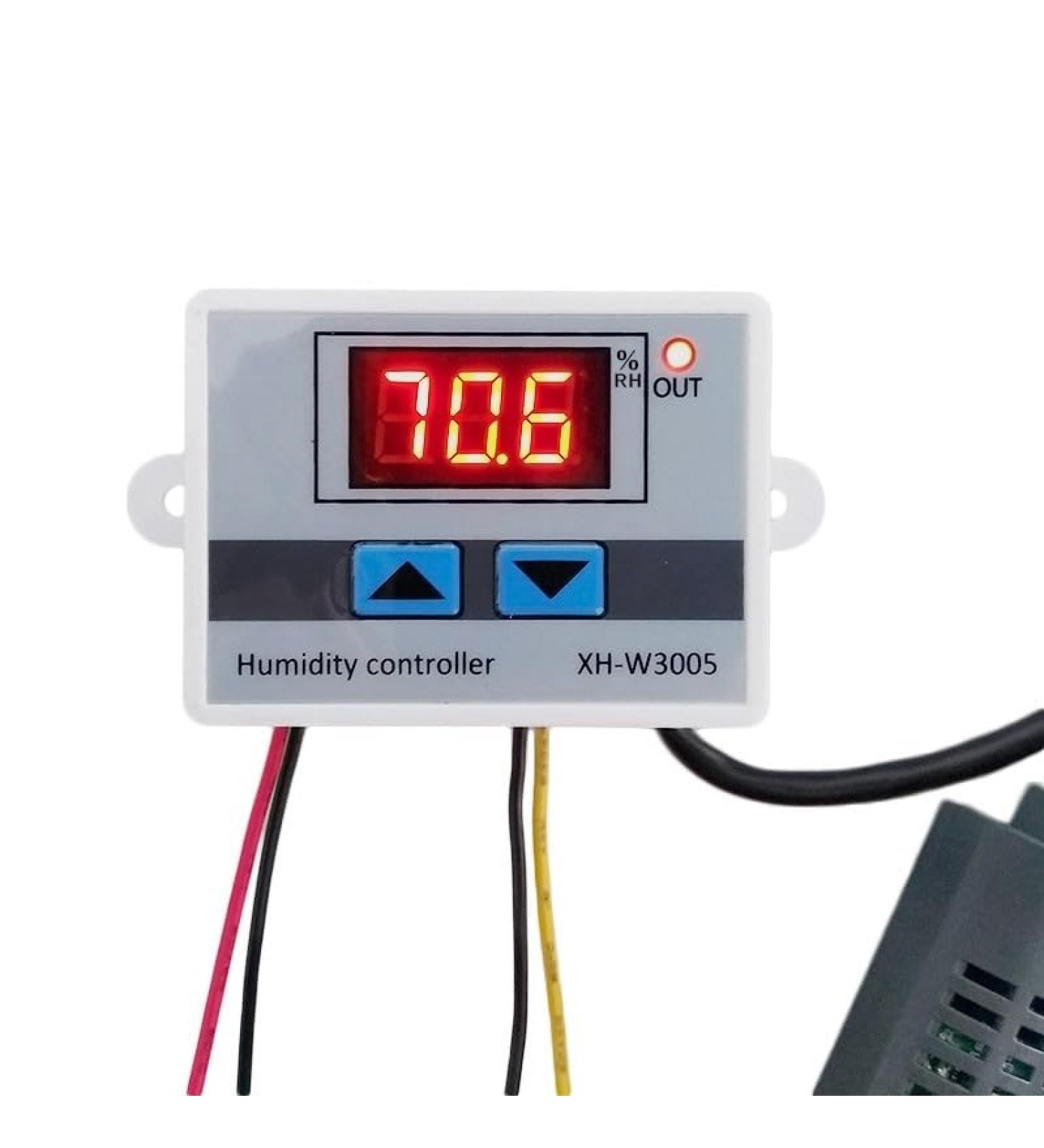 Buy Digital Moisture Controller 12V/220V with Moisture Sensor & Hygrometer - Cable Control Switch & Hygrostat - Buy Online on GoSupps.com