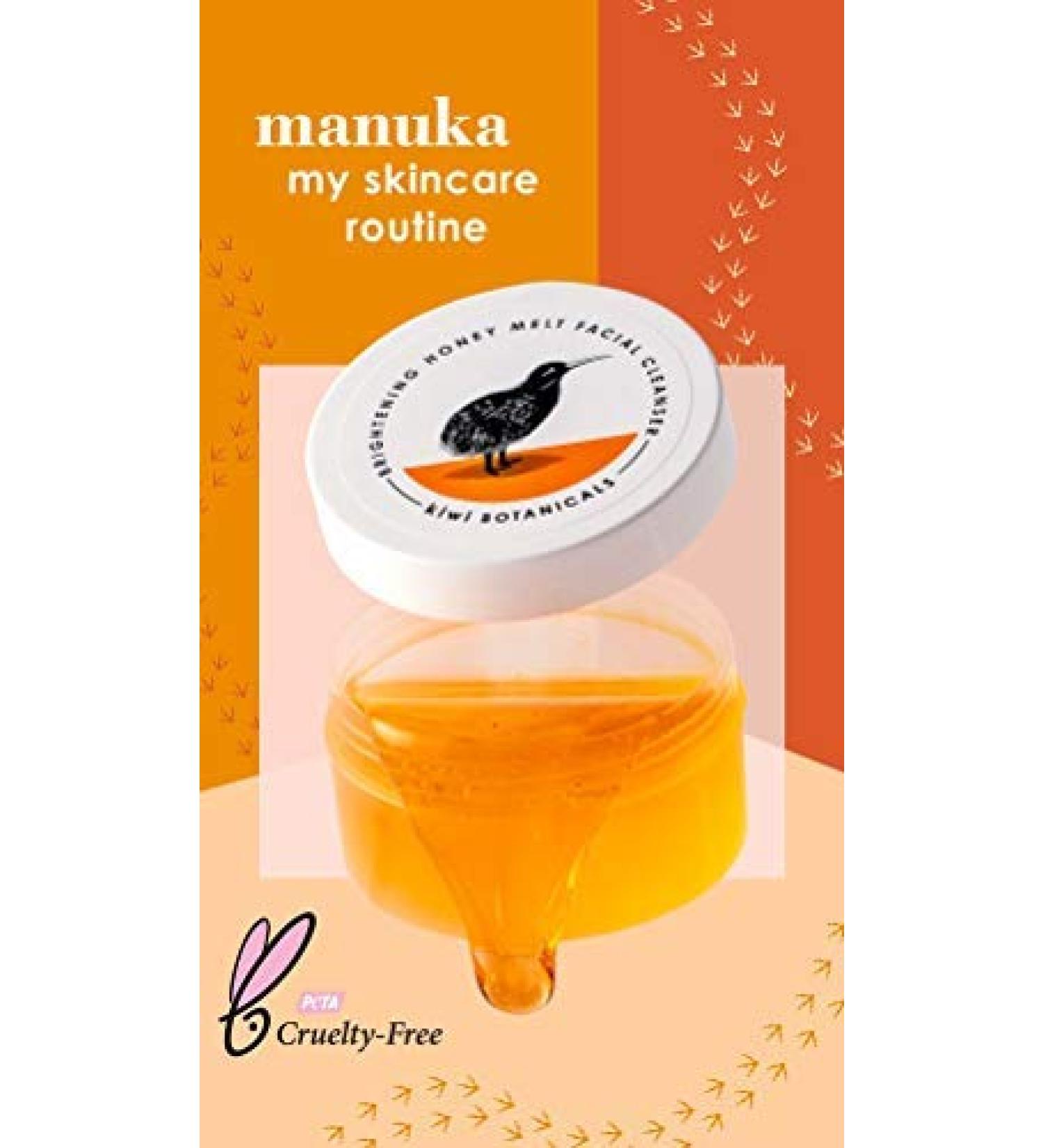 Kiwi Botanicals Nourishing Honey Melt Facial Cleanser with Manuka Honey 3.1 oz Kiwi 3.1 Fl Oz (Pack of 1)