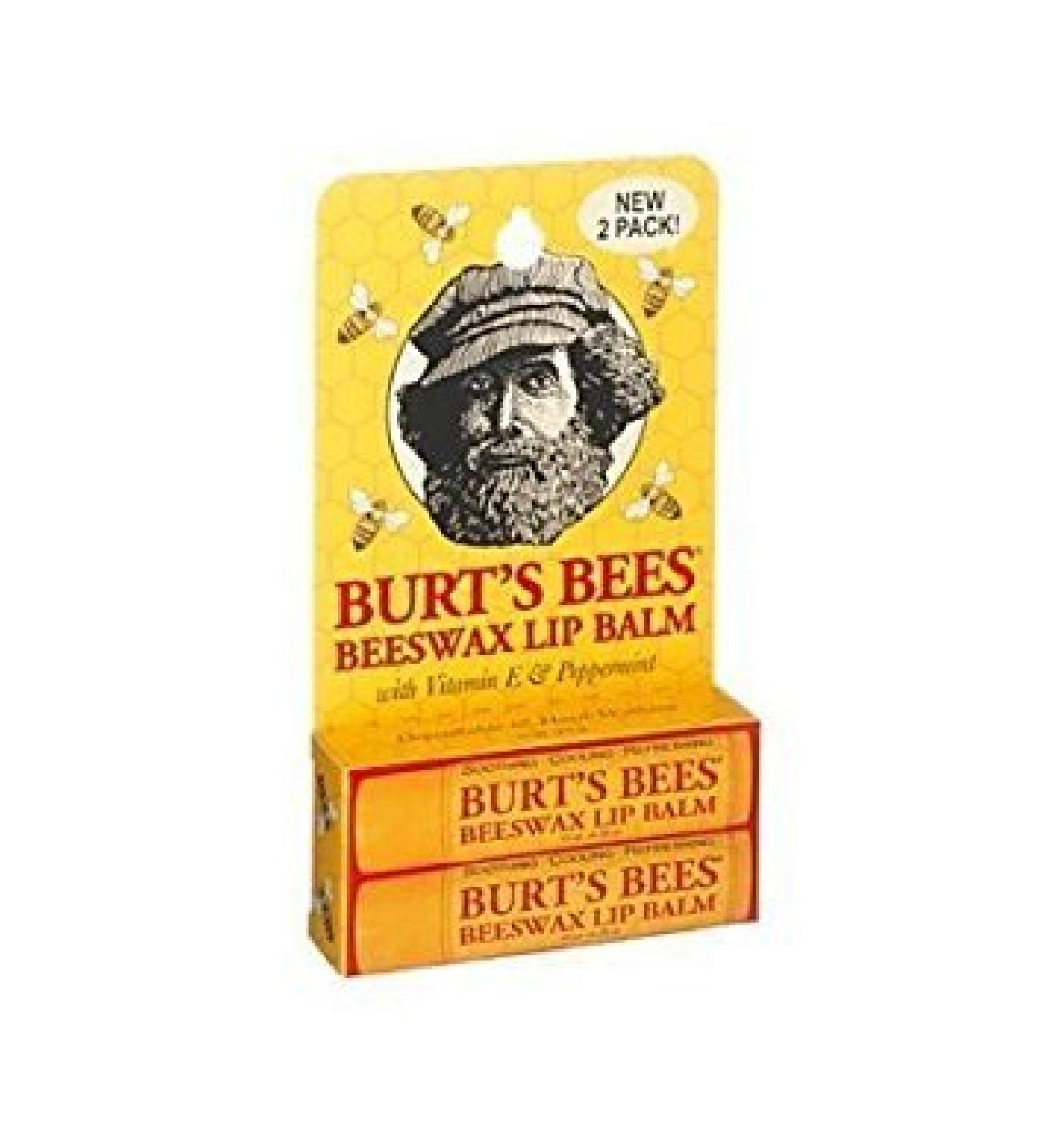 Burt's Bees Beeswax Lip Balm With Vitamin E & Peppermint 0.3 Ounce