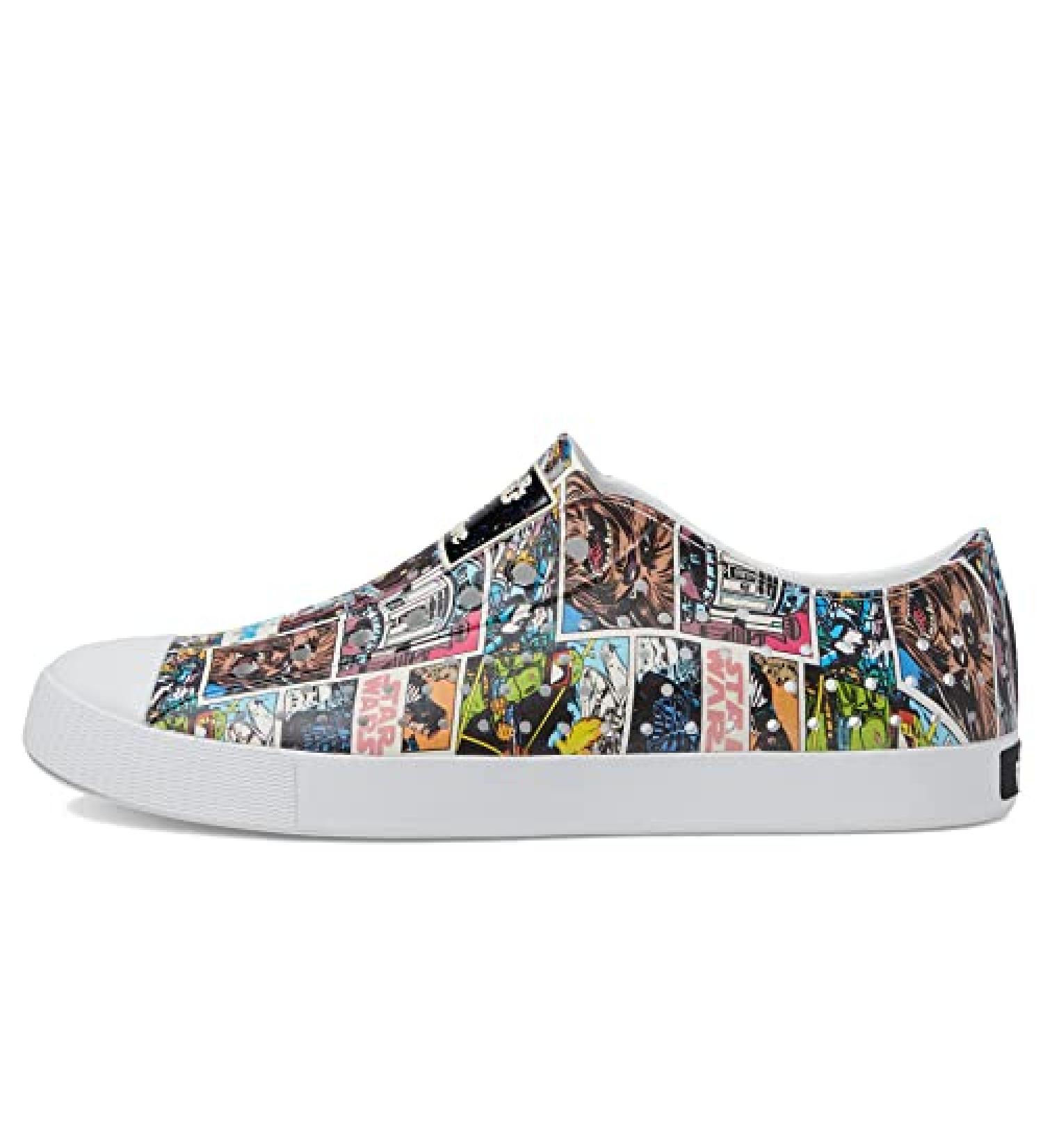 Native Shoes Jefferson Star Wars Print Sneakers - Women's 10/Men's 8 - Shell White/Comic Multi Print - Buy Online on GoSupps.com