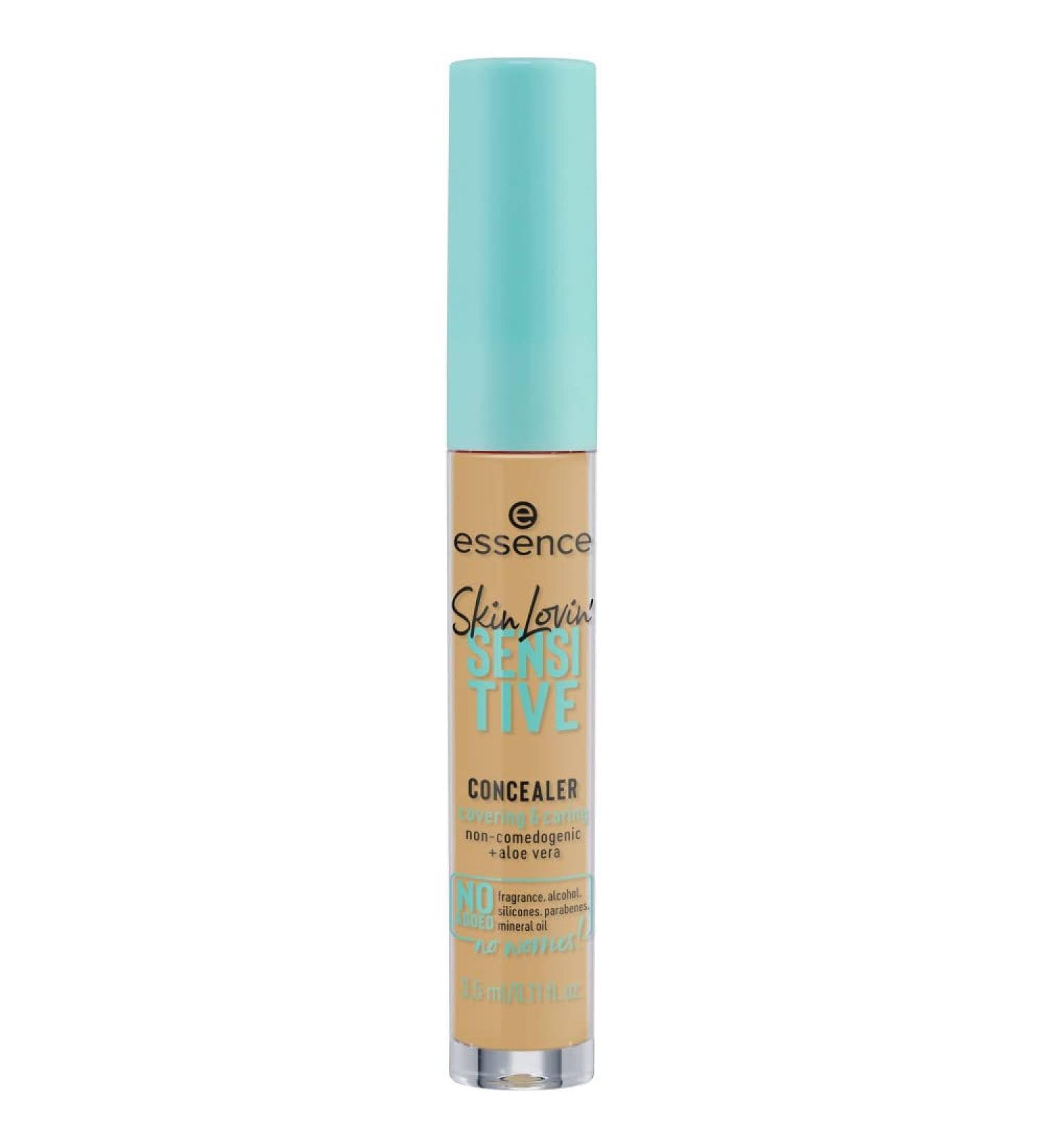 Essence Skin Lovin' Sensitive Concealer No. 25 Medium Olive - Vegan Oil-Free Natural Coverage | 3.5ml Clean Beauty - Buy Online on GoSupps.com
