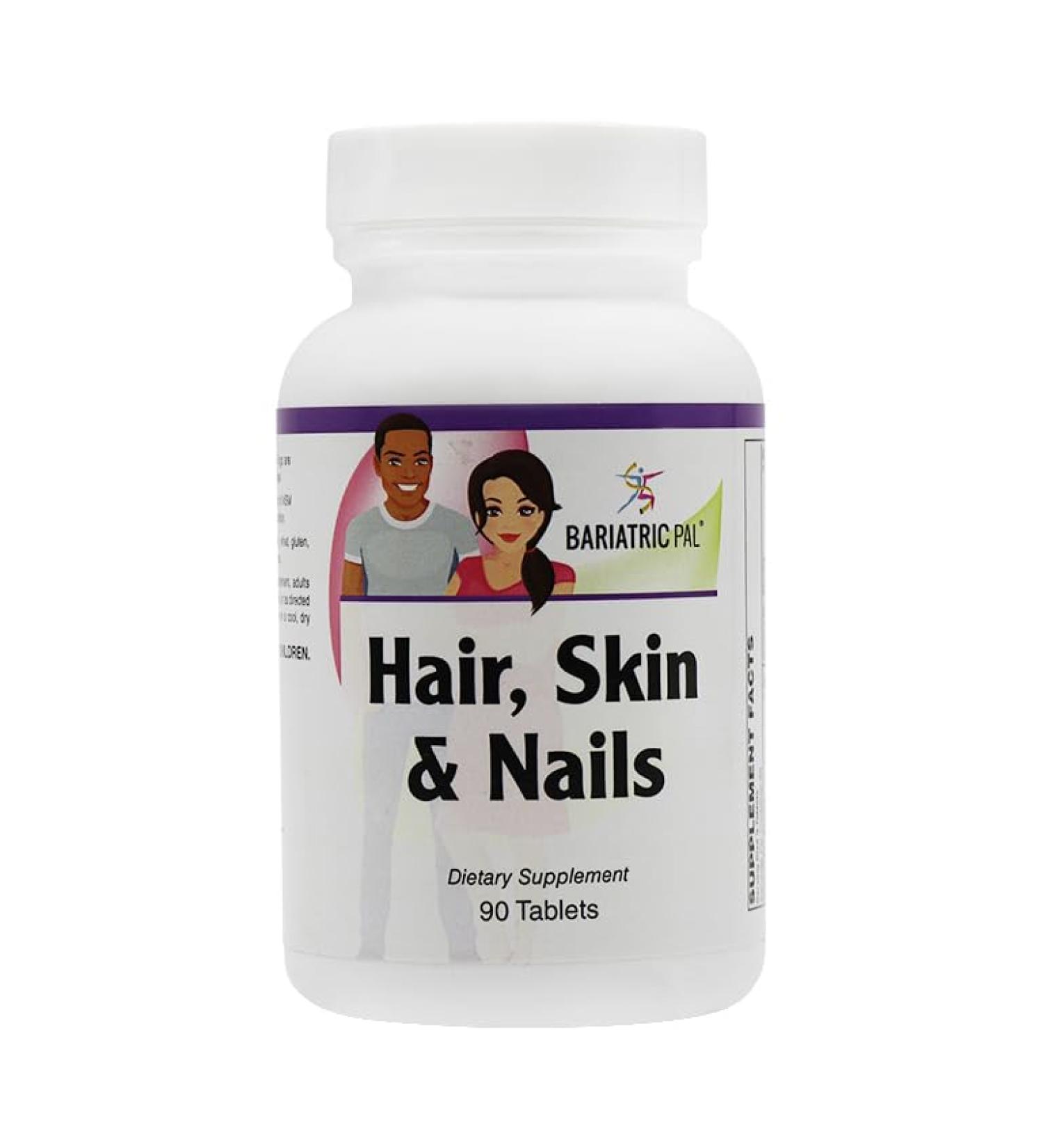 BariatricPal Hair, Skin & Nails Formula Tablets (90ct Bottle) 1 Count (Pack of 90) - Buy Online on GoSupps.com