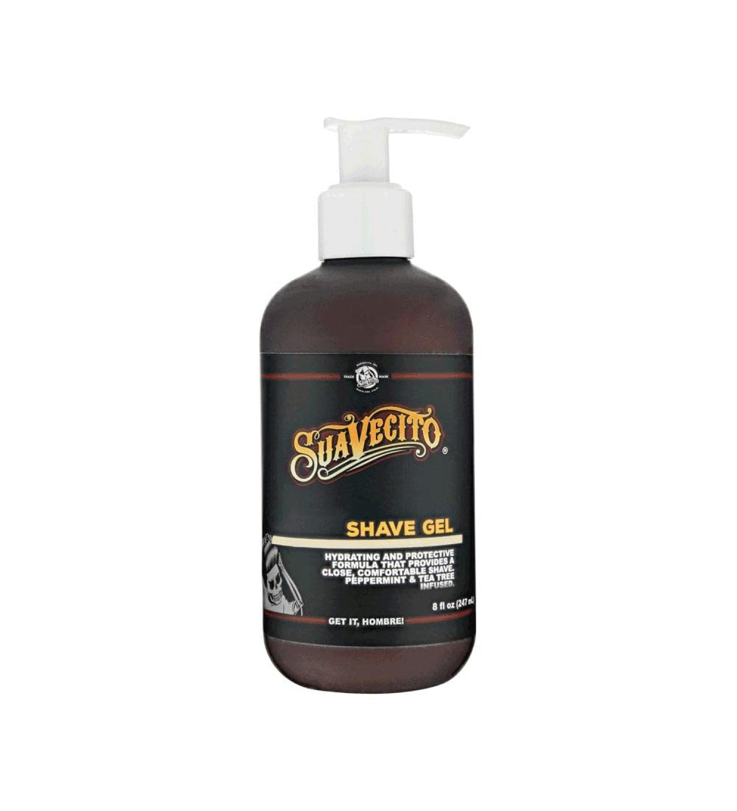 Suavecito Shave Gel 8 oz. - Hydrating & Skin Protective Formula - Buy Online on GoSupps.com