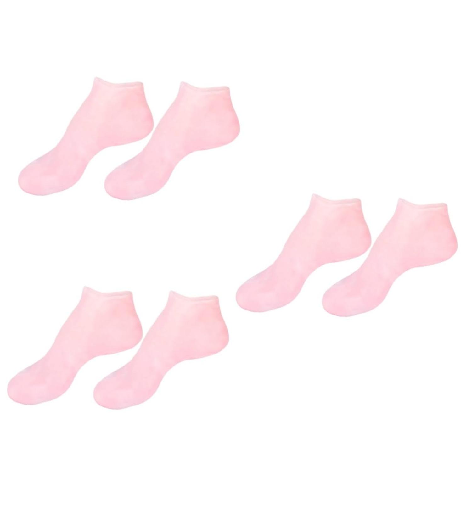 minkissy 3 Pairs Sock Spa Soften Skin Soles Moisturizer Spa Stocking Moisturizing Gel Booties Skin Protect Soles Moisturizing Foot Silicone Gel Foot Skin Sole Pad Sebs Pink Lotion Women's - Buy Online on GoSupps.com