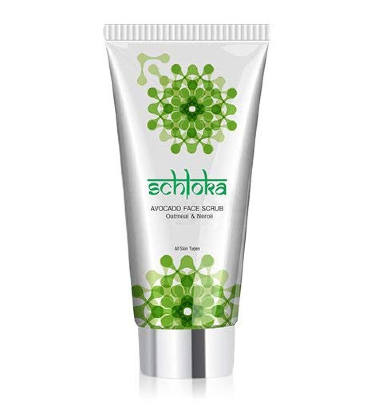 SCHLOKA Avocado FACE SCRUB Oatmeal & Neroli (ALL SKIN TYPES)- 60ML