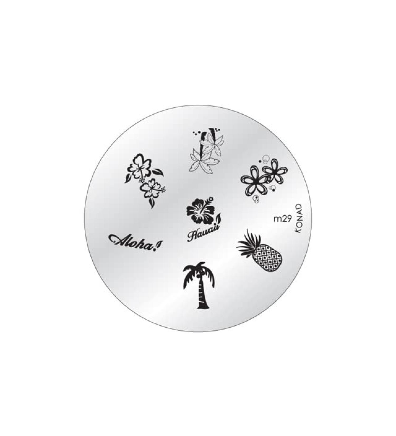 Konad stencil stamping stamping stencil M29