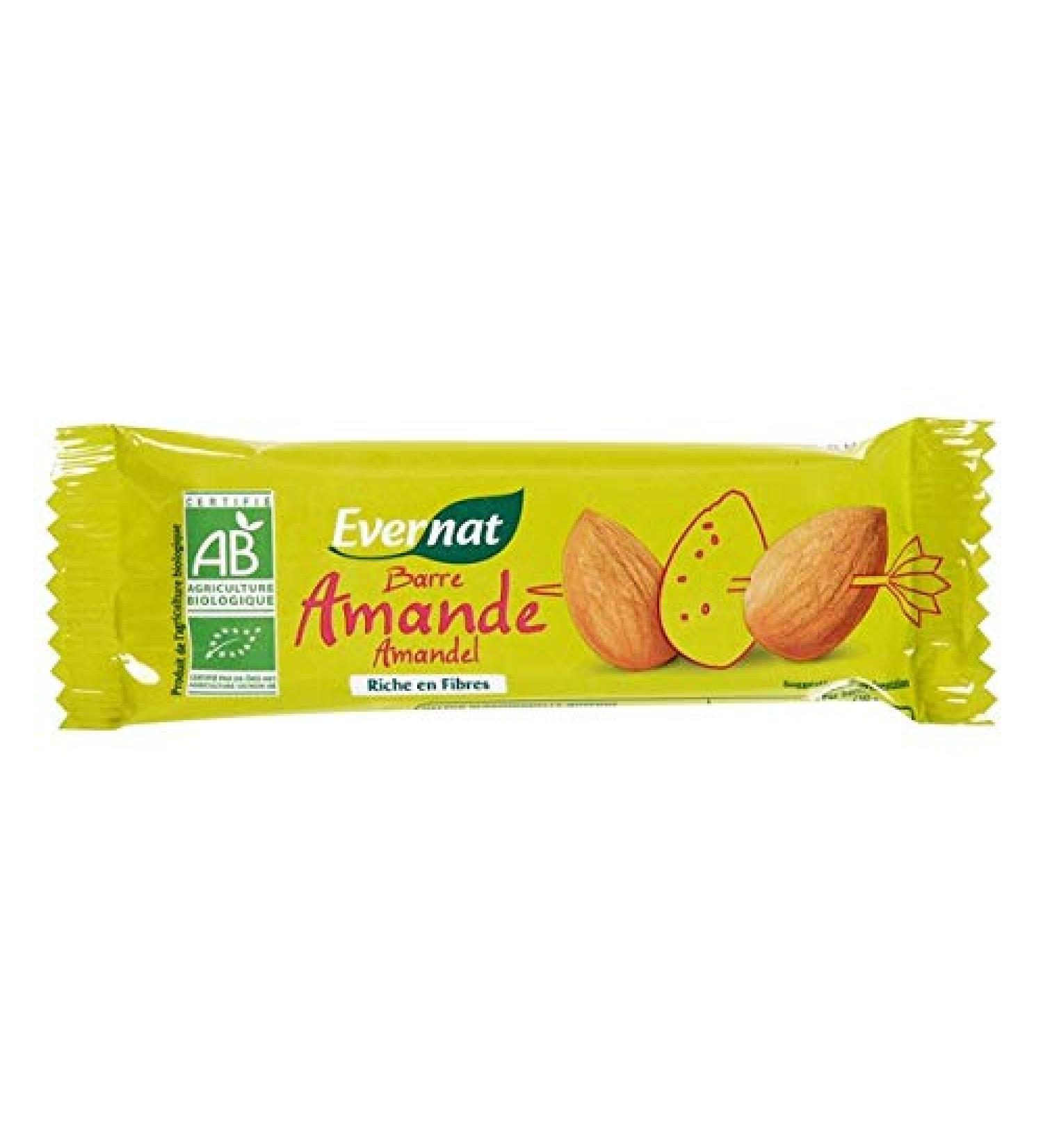 Evernat - Pack of 4 Almond Bars of 30G - Sold per unit - Buy Online on GoSupps.com