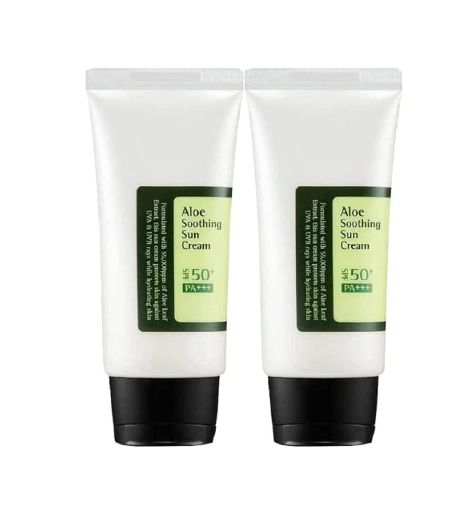 Aloe Soothing Sun Cream SPF50+/ PA+++ (50 Ml 2pcs)