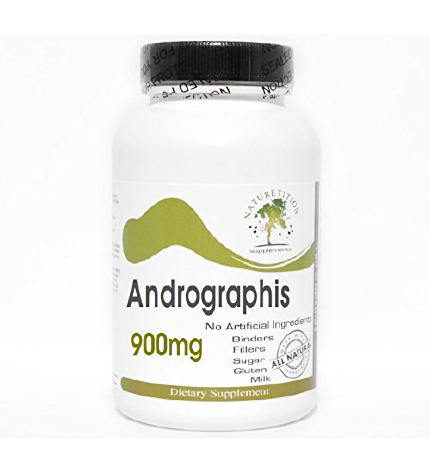 Andrographis 900mg 200 Capsules - No Additives Naturetition Supplements