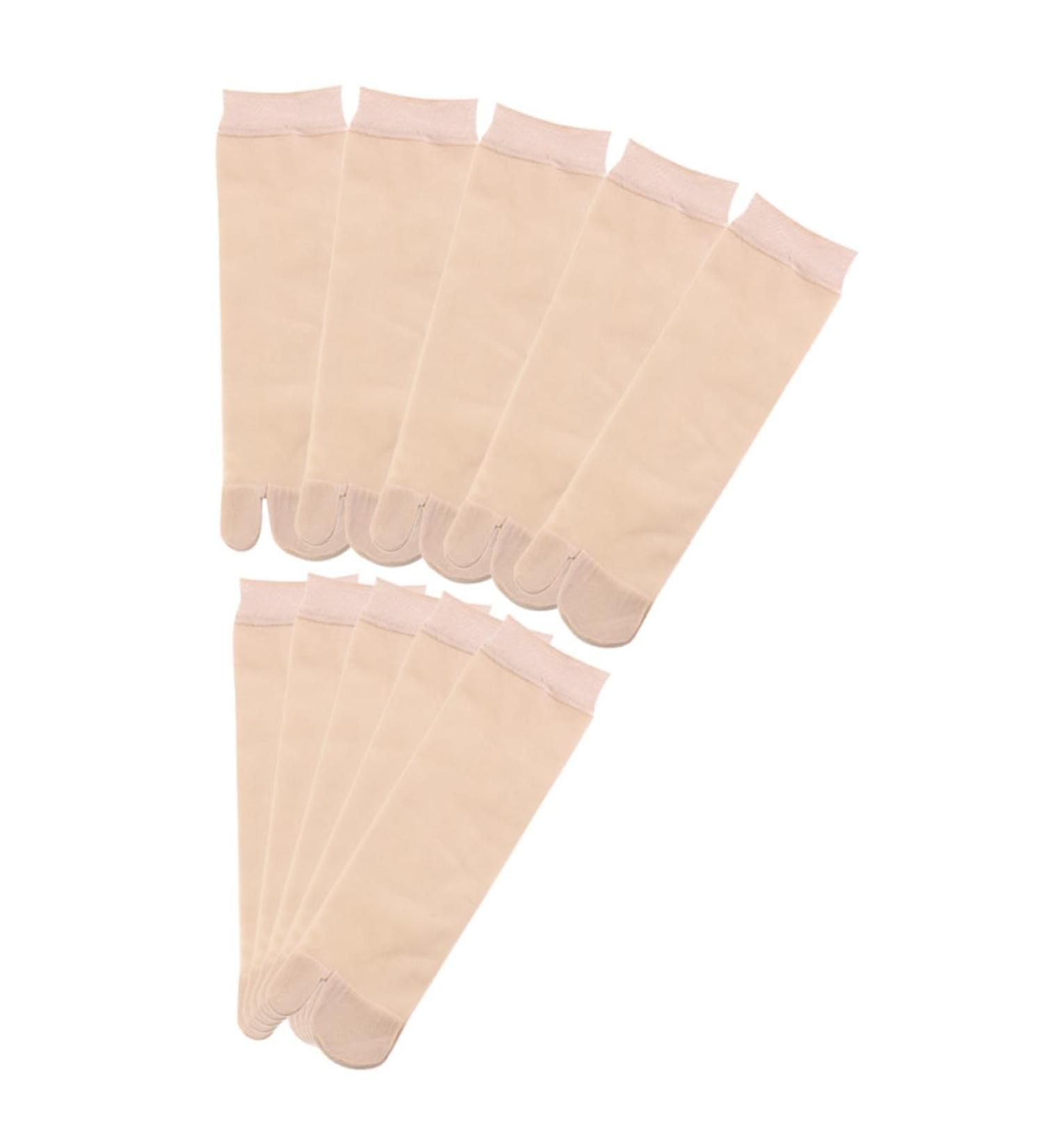 FRCOLOR 5 Pairs Split Toe Socks Chinlon Socks Japanese Style Stockings Anti-skidding Stockings Creative Socks Compression Anklets Nylon Thin Section Men and Women Elastic Stockings - Buy Online on GoSupps.com