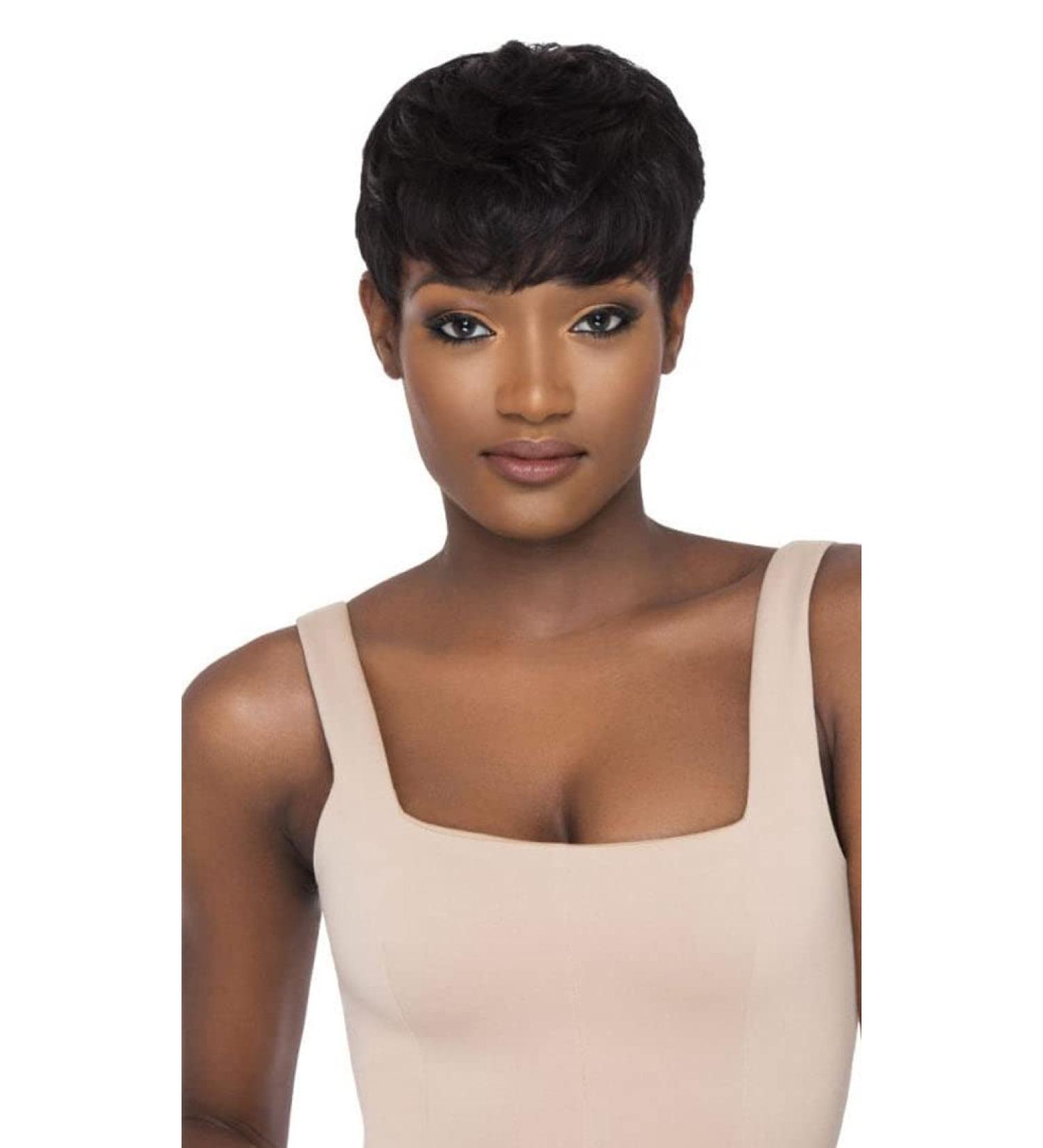 Outre Human Hair Wig Duby Pixie Mohawk Wig in 1B - Stylish and Chic - Buy Online on GoSupps.com