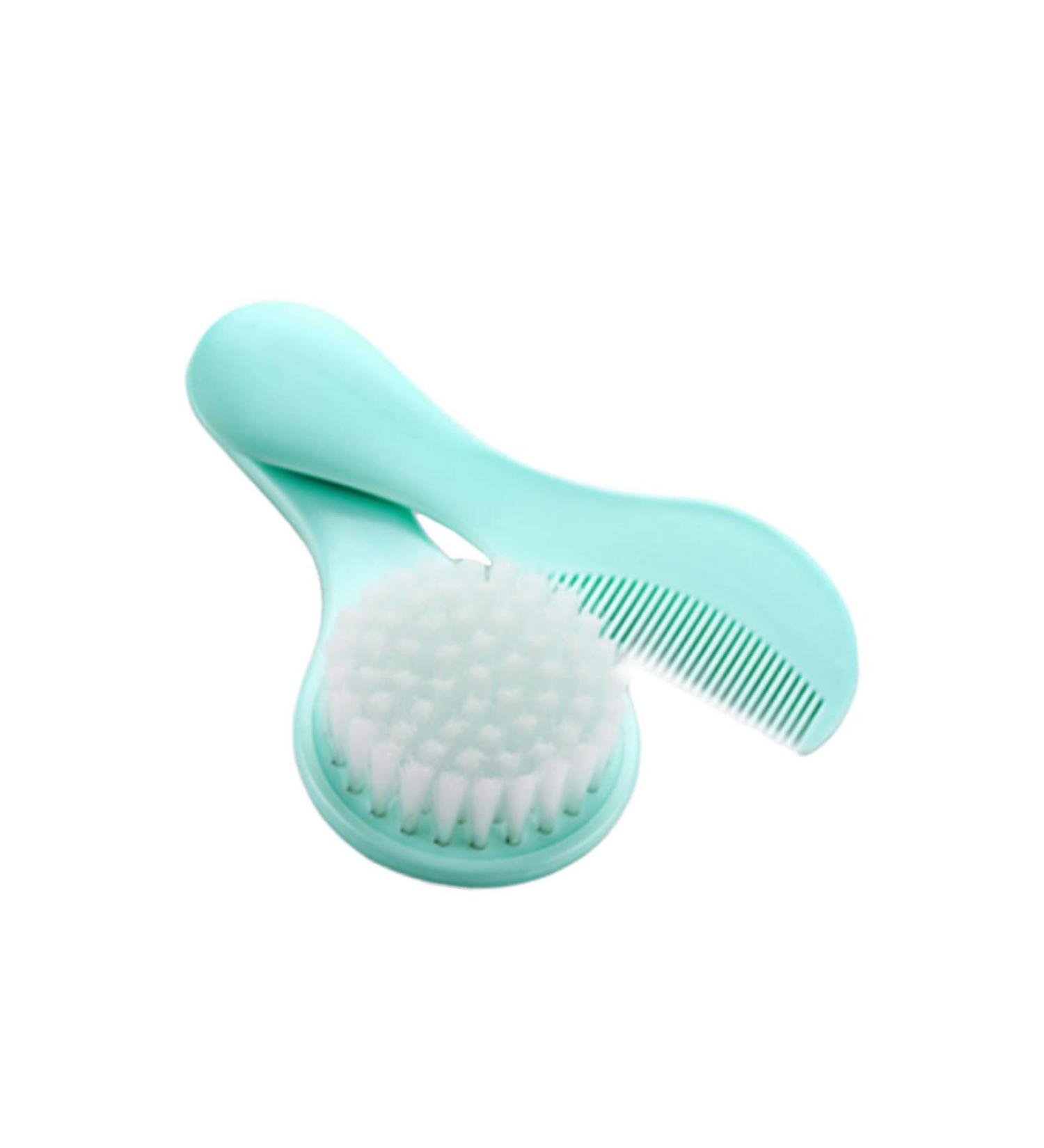 STAHAD Newborn Bath Kit - Baby Toddler Friendly Hair Accessories Set with Comb, Brush, and Massage Bristles - Safe and Easy Plastic Bathing Tools - Buy Online on GoSupps.com