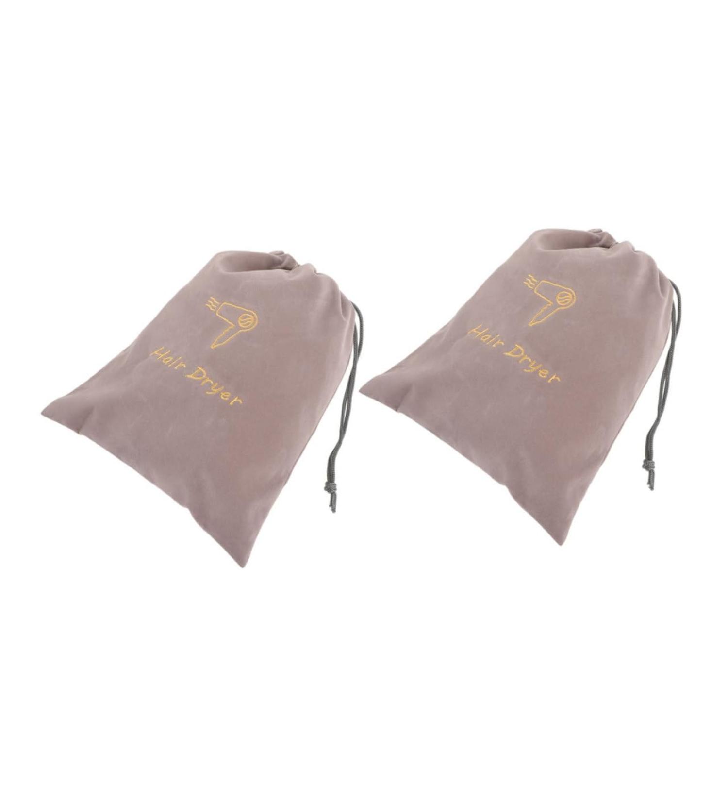 CRILSTYLEO 2pcs Velvet Bag Drawstring Bag Drawstring Storage Bags Blow Dryer Retractable Cord Hair Dryer Bag Drawstring Universal Hair Dryer Bag Hair Dryer Bag for Head Travel Hair Dryer Bag - Buy Online on GoSupps.com