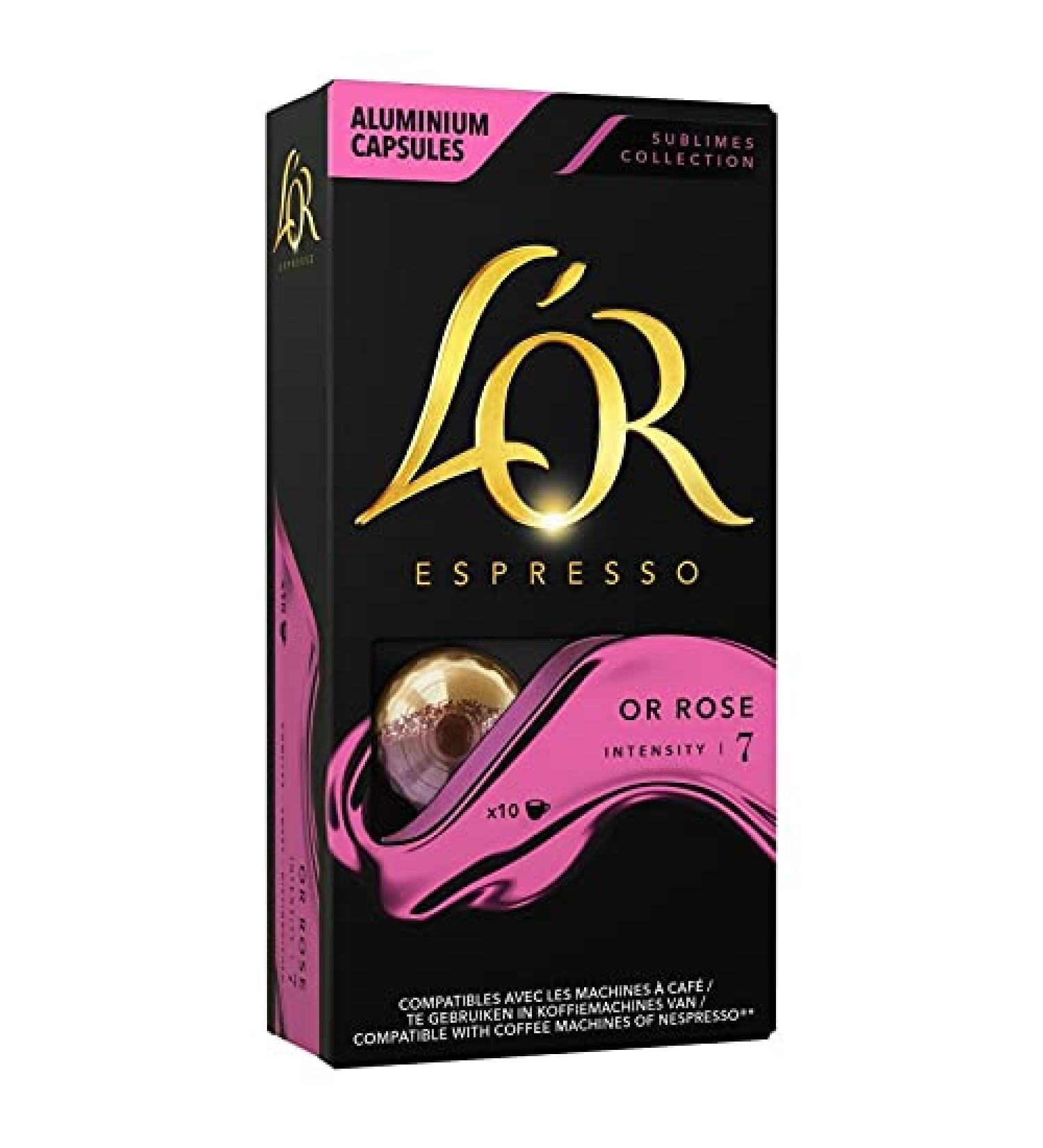 G n rique LOR - Sublime Rose Gold Espresso 52G - Luxury Coffee Capsules for a Cup of Excellence - Pack of 3
