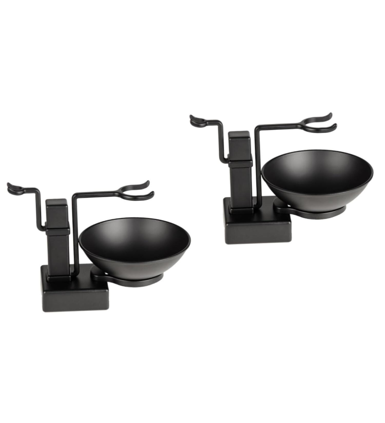 Frcolor 4-Piece Men's Razor Stand Set - Razor Brush Holder & Shaving Soap Dish - Premium Steel Shaving Stand for a Perfect Grooming Experience - Buy Online on GoSupps.com