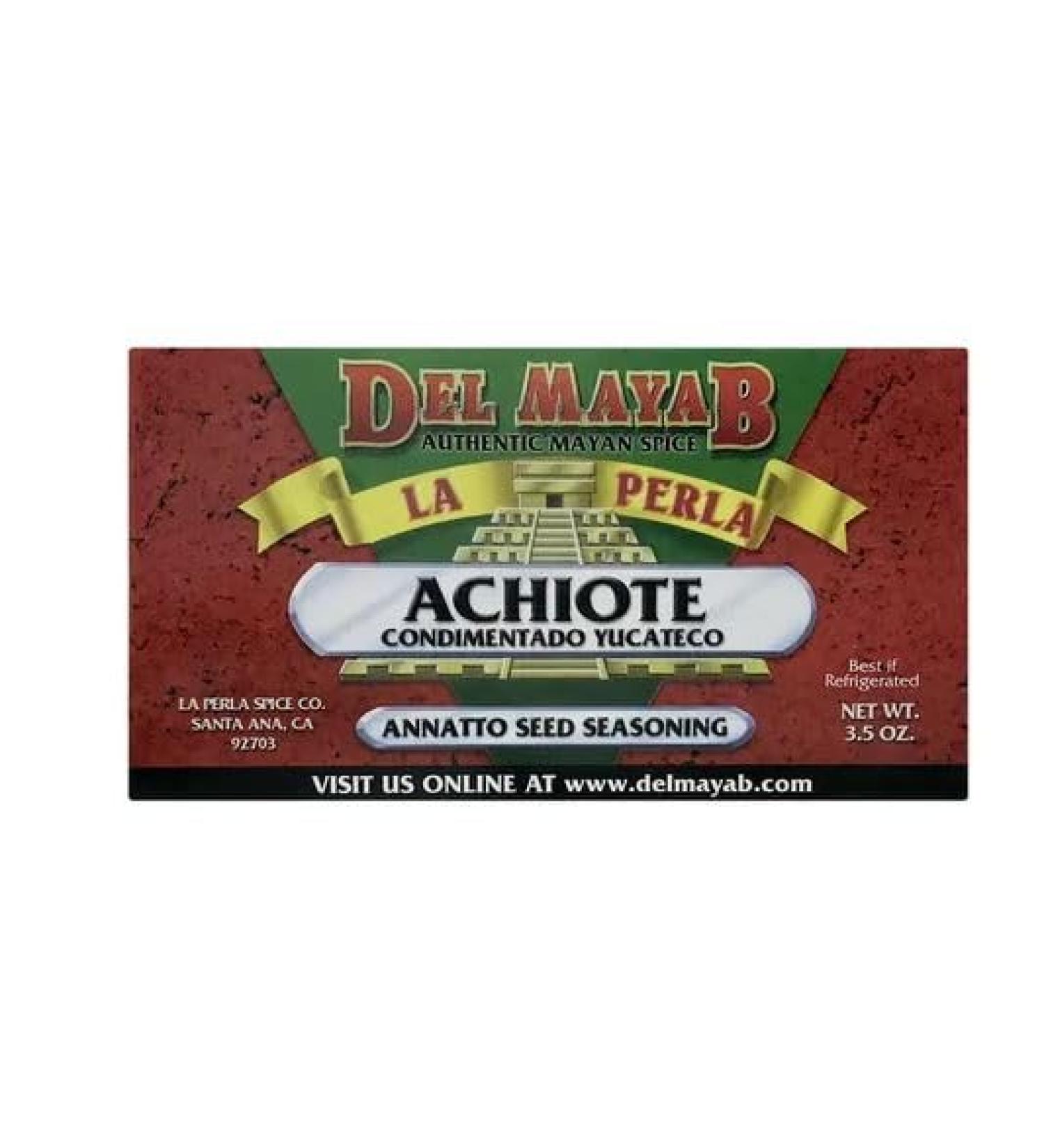 La Perla Red Achiote (Annatto Seed) Paste - Pack of 12 x 3.5 oz (110g) Boxes