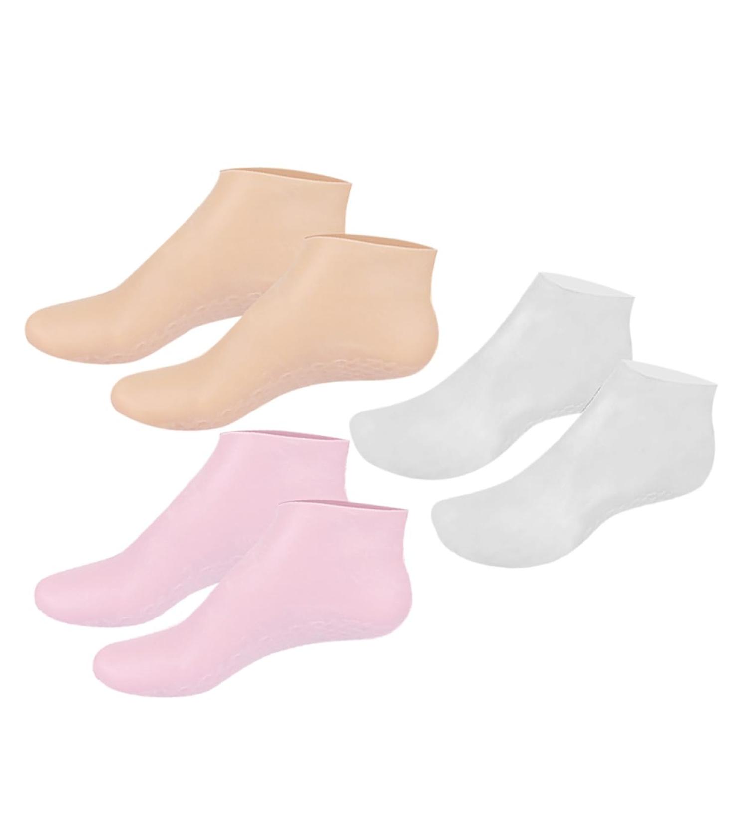Healeved 3 Pairs Moisturizing Socks Non Socks Spa Socks Foot Socks Moisturizing Overnight Moisturizer Socks Foot Care Gel Socks for Dry Cracked Feet Women Foot Mask Sole of Foot Lotion Sebs - Buy Online on GoSupps.com