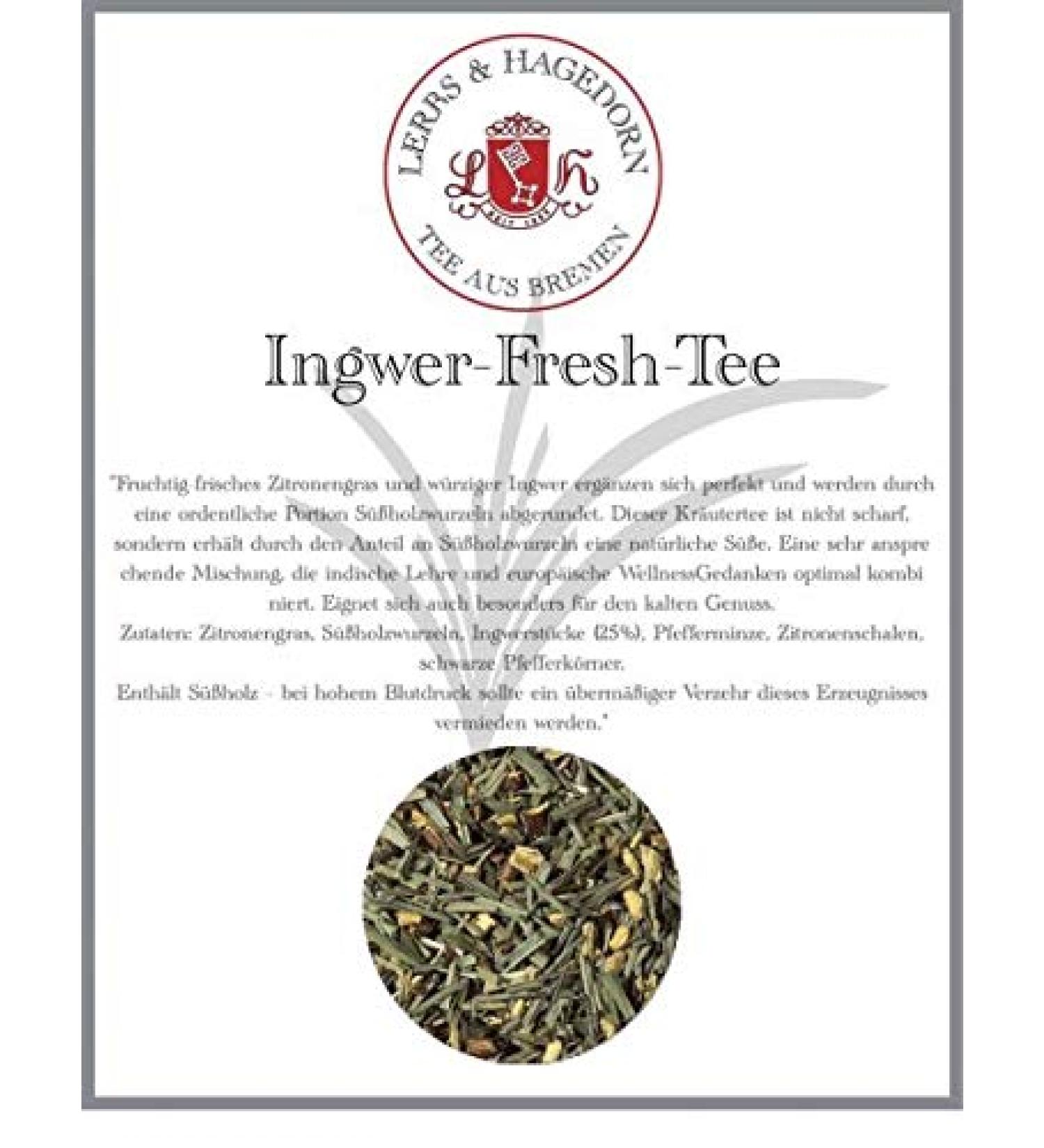  Lerbs & Hagedorn Ginger infusion - 1 kg - Buy Online on GoSupps.com