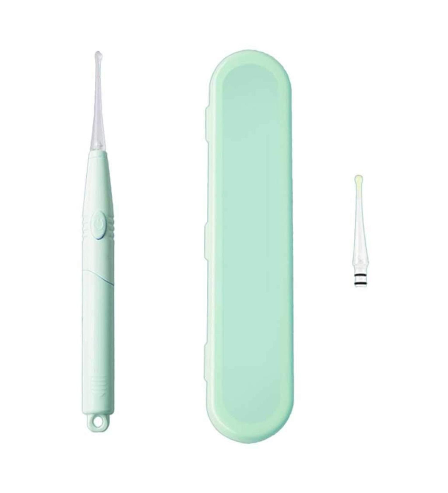 BBSJ Electric Vacuum Earwax Remover with LED Light - Painless Ear Cleaning Tool for Adults & Kids - Gray - Buy Online on GoSupps.com