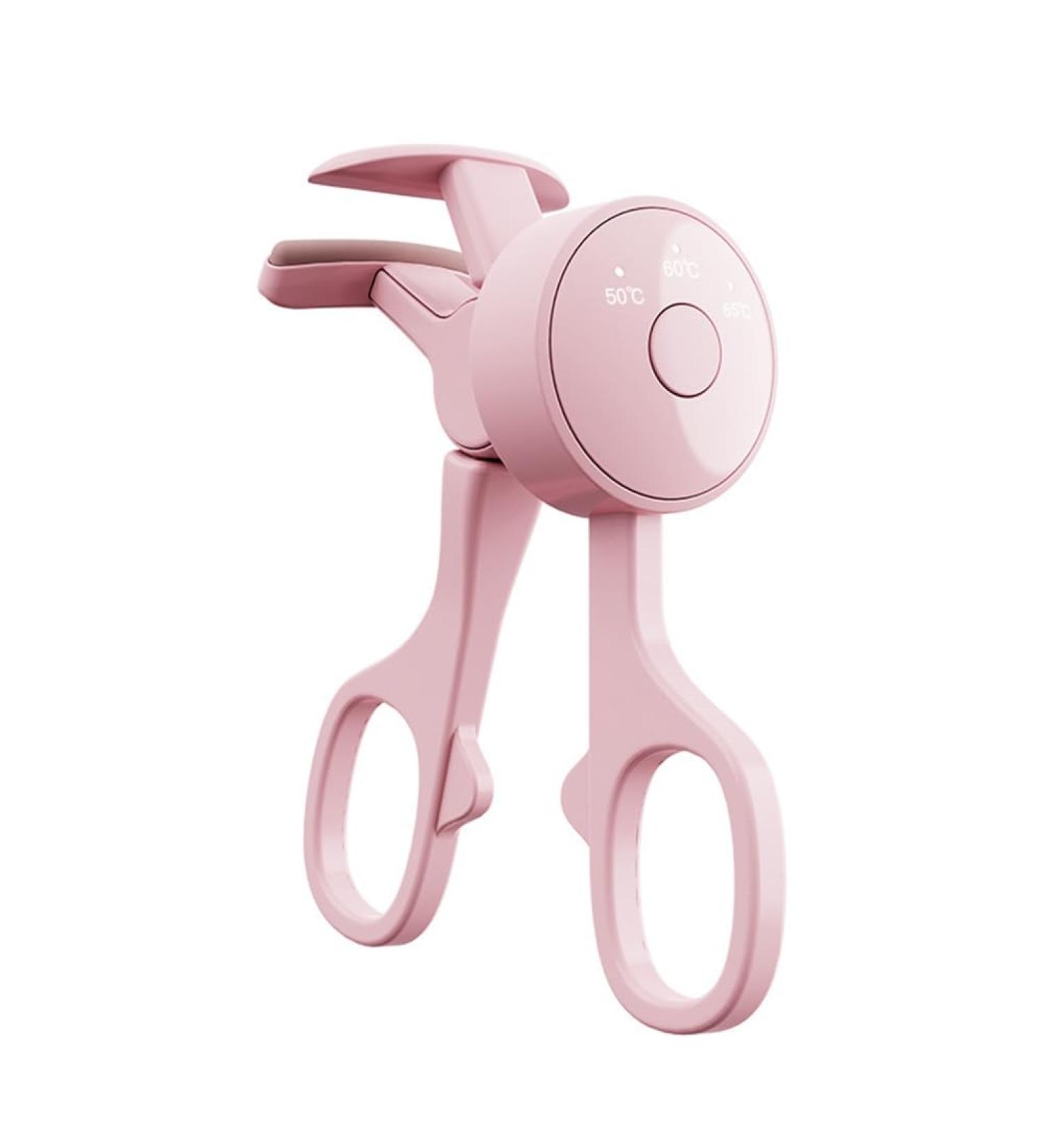 Yominerr Electric Eyelash Curler with 3 Heating Model Portable Eye Lash Perm Shaping and Thermal Eyelash Clip Pink - Buy Online on GoSupps.com