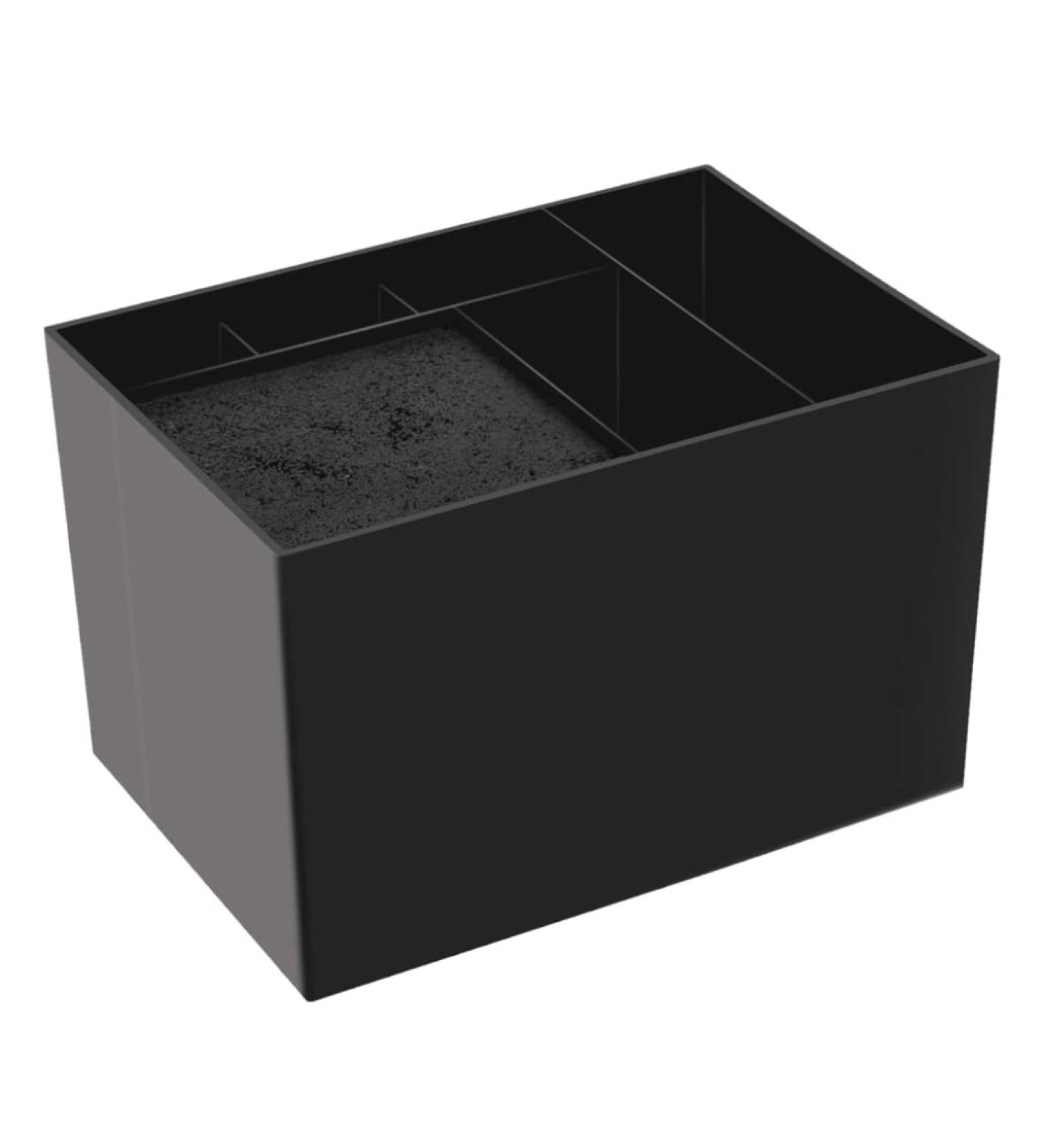 Hair Scissors Barber Storage Box Holder Hair Brush Organizer Black Hairdressing Groomer Tool Box Barber Tools Holder - Buy Online on GoSupps.com