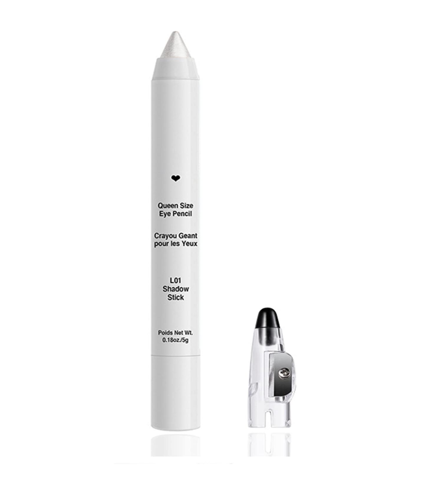 White Glitter Eyeshadow Stick Shimmer Durable Highlighter Eyeshadow Pencil Highly Pigmented Metallic Long Wear Waterproof Cream Eye Brightener Stick Eye Shadow Eyeliner Crayon Makeup Pen - Buy Online on GoSupps.com