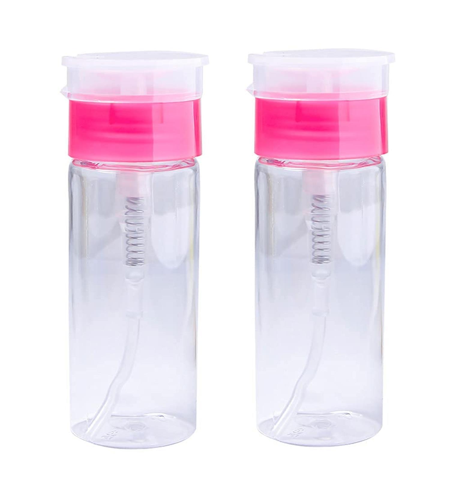 2pcs 100ml Nail Polish Remover Pump Dispenser Set for Makeup Art - BK-10N68 - Buy Online on GoSupps.com