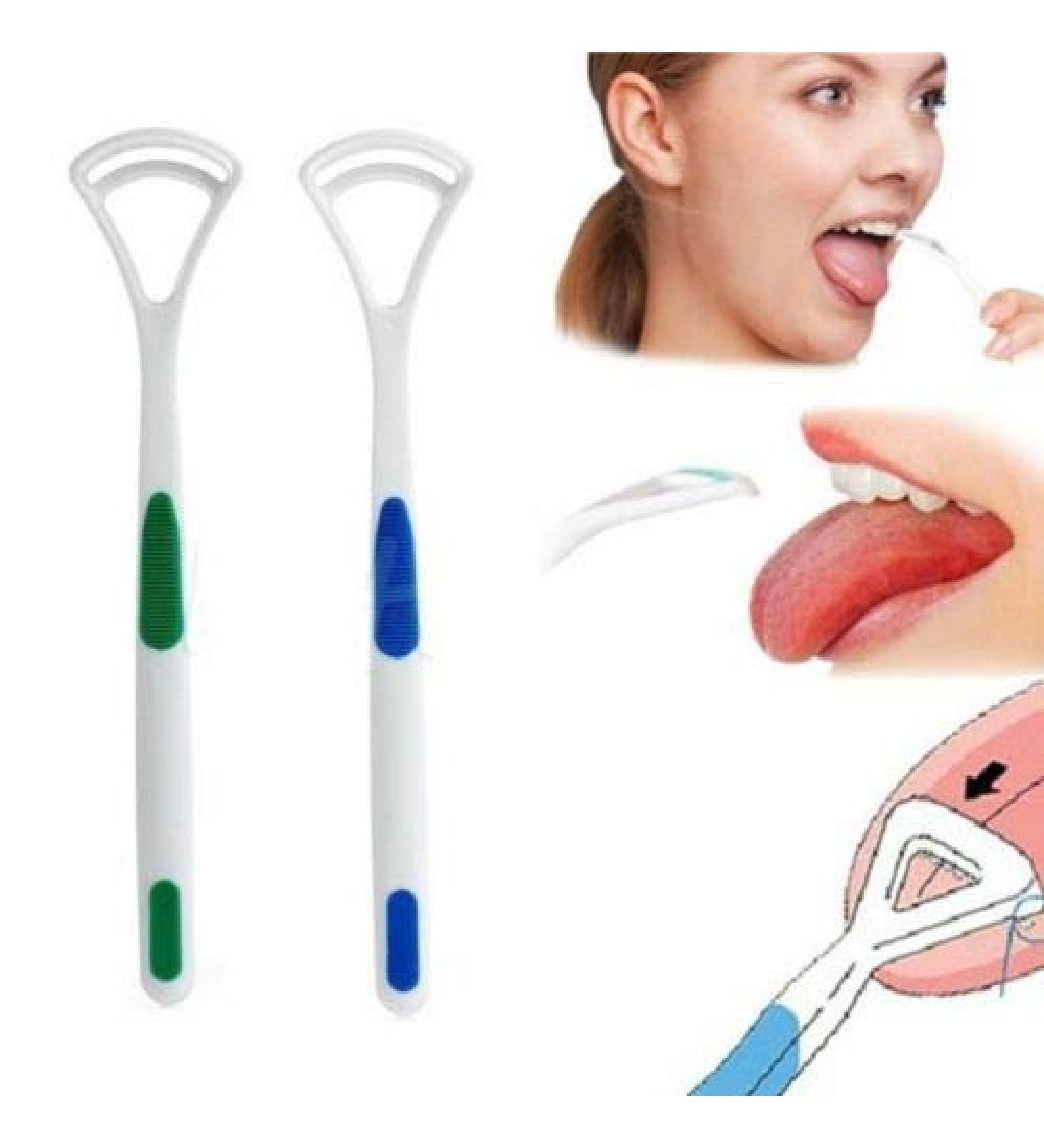 Buy Tongue Cleaner Set - 2 Plastic Pieces for Fresh Breath | International Shipping - Buy Online on GoSupps.com
