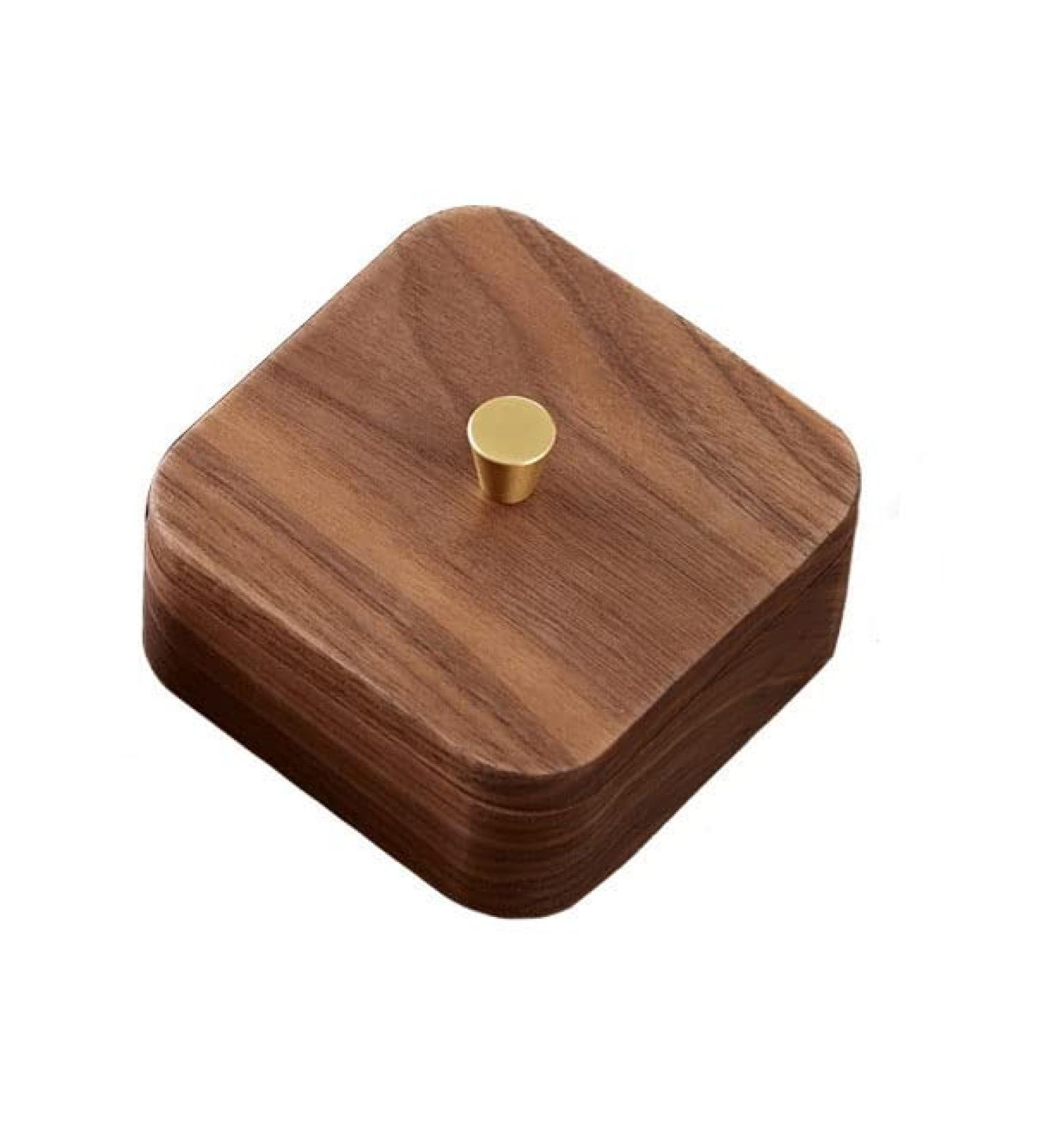 Solid Wood Dental Floss Box - Home Storage for Toothpicks & Cotton Swabs | Eco-Friendly & Stylish Organizer - Buy Online on GoSupps.com