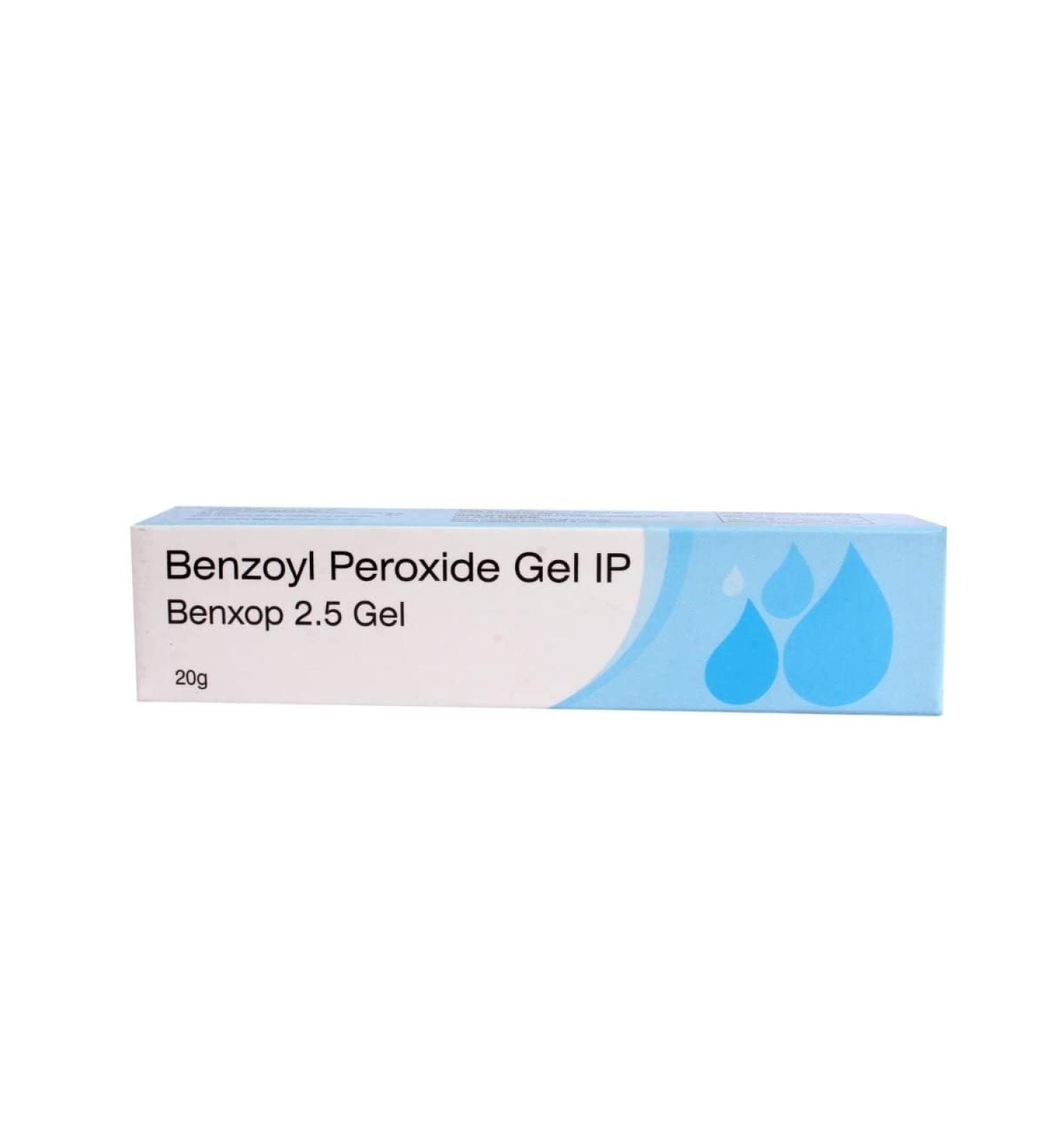 Benxop Benzoyl Peroxide 2.5% Acne Cream 20g - Effective Pimple Treatment for Unisex Adults | Fast International Shipping - Buy Online on GoSupps.com