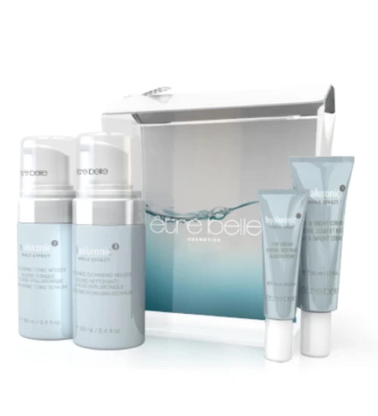 Hyaluronic travel set tre Belle Cosmetics Skin care for vacation Moisture care for the trip Facial care with hyaluronic acid