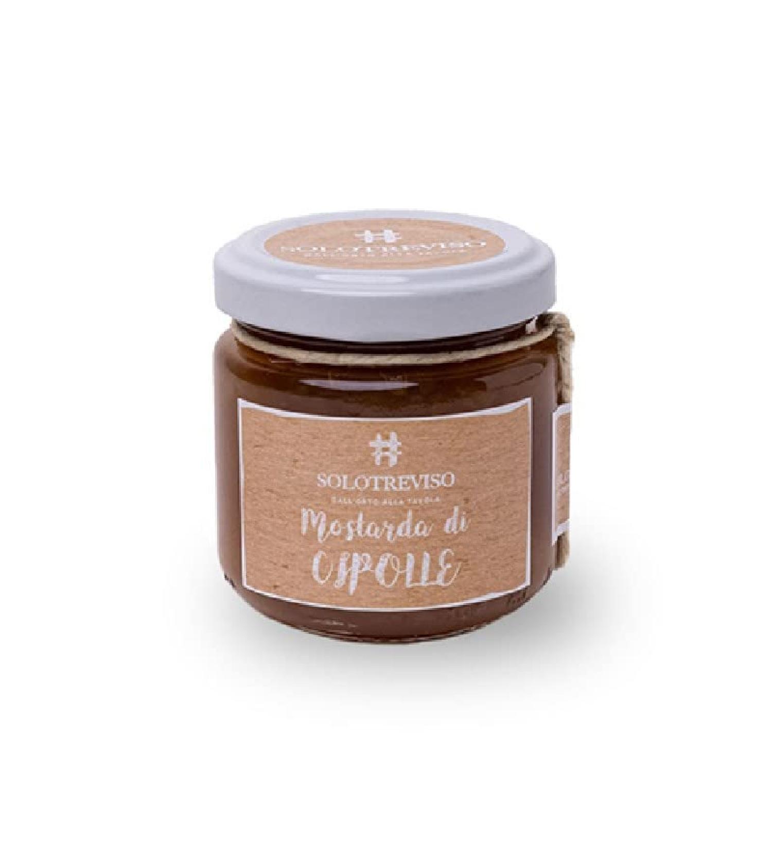 Il Tomolo Onion mustard - No Preservatives - Without Artificial Weapons - Artisanal - Solotreviso - 100g