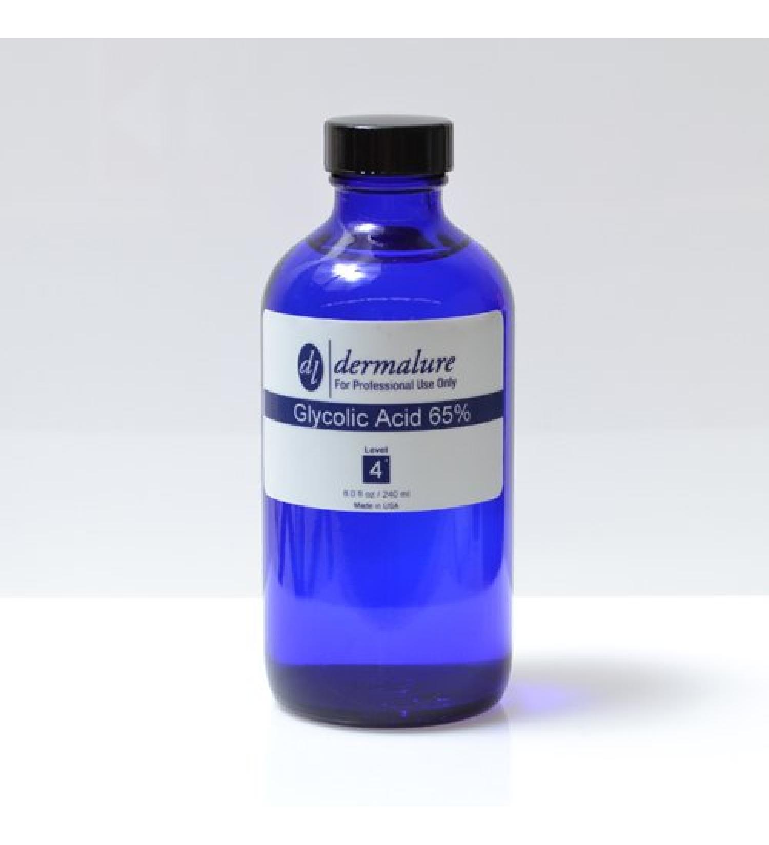 Glycolic Acid Peel 65% Medical Grade 8oz. 240ml (Level 4 pH 0.4)