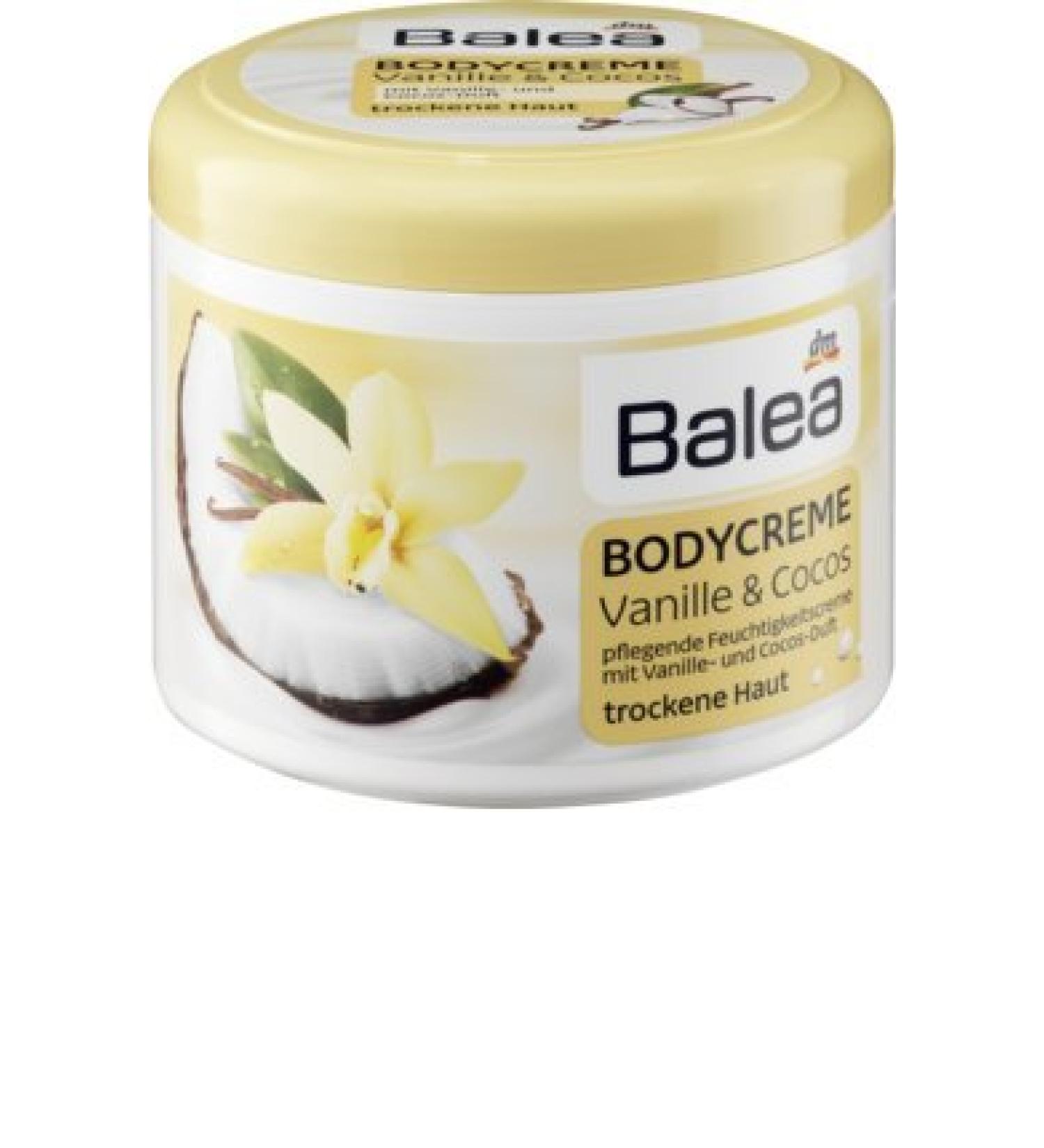 Balea Body Cream Vanilla & Coconut For Dry Skin (500ml) by Balea
