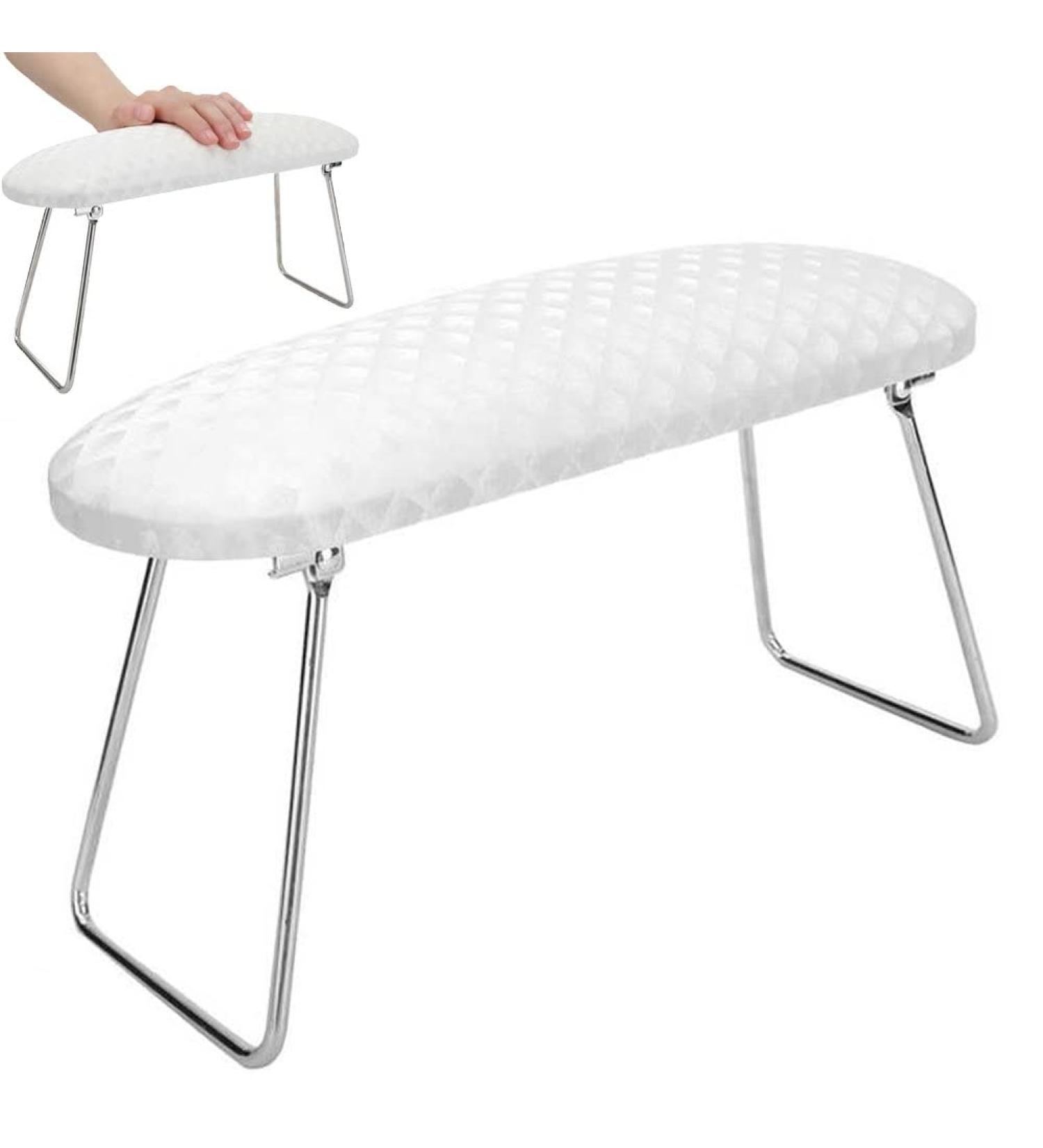 Waterproof Leather Hand Pillow Arm Rest Cushion Nail Art Wrist Support Pad Soft Washable Pillow Stand for Manicure White - Buy Online on GoSupps.com