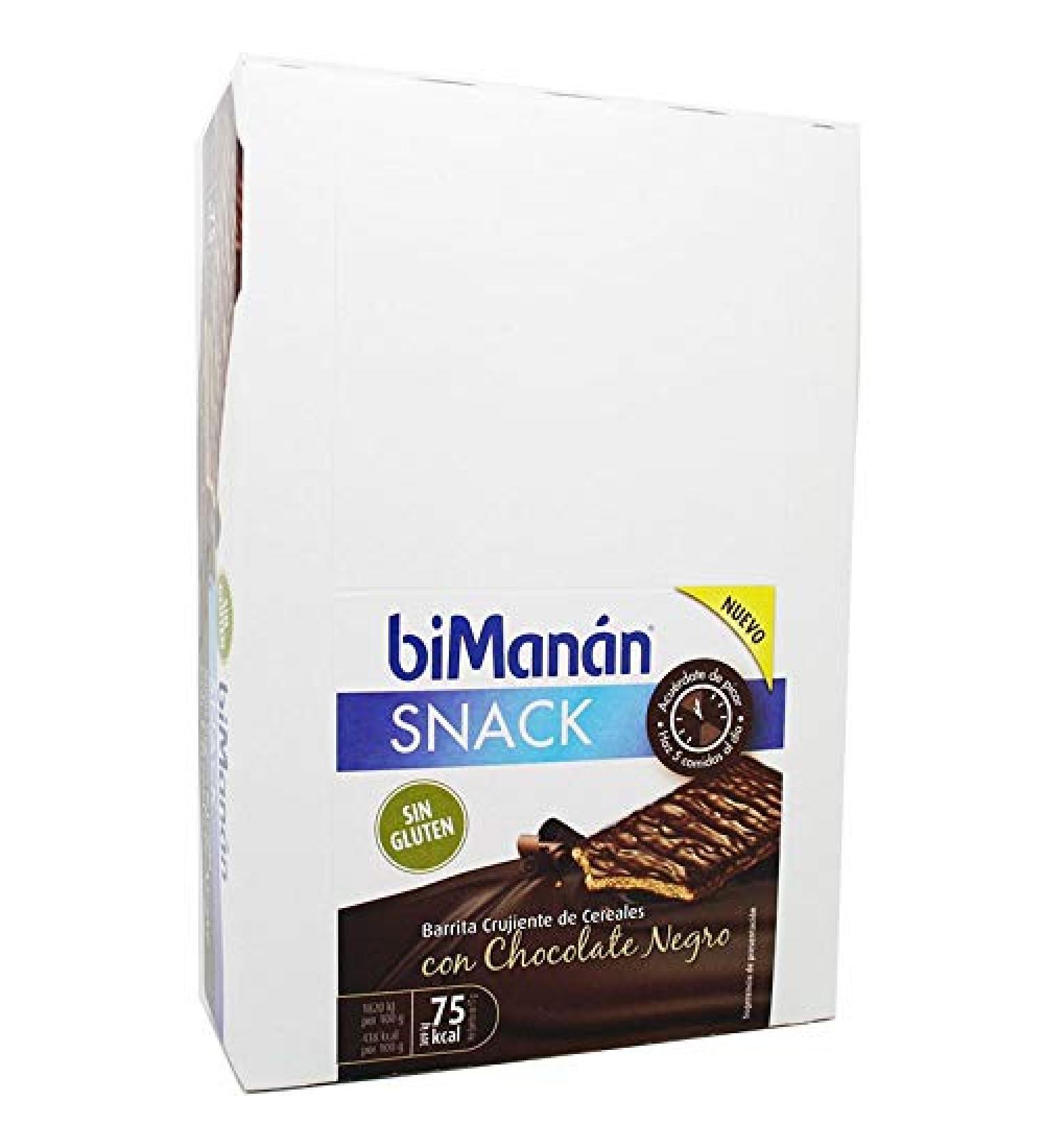 BiMan n NUTRITION Bimanan Gluten Free Dark Chocolate 15 units