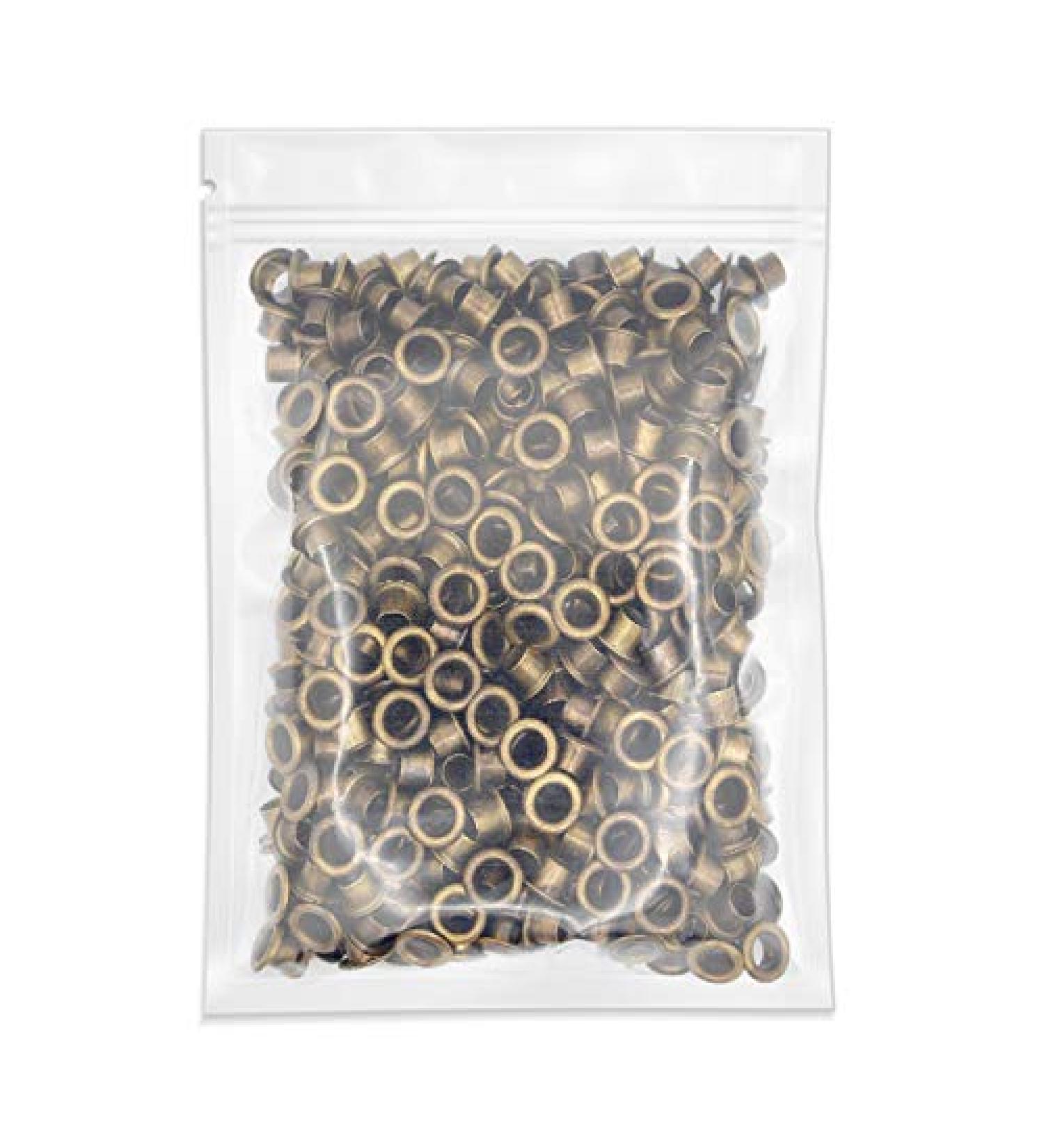 CRAFTMEMORE 3/16" (5 MM) Hole Size Metal Grommets Eyelets with Washers for Bead Cores  Clothes  Leather  Canvas (720 Sets  Antique Brass) 720 Sets Antique Brass - Buy Online on GoSupps.com