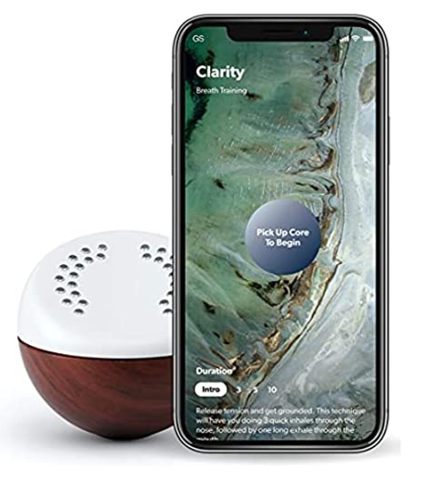 Core Meditation Trainer: Relaxation & Stress Relief Device with Mental Health App (Premium) - Buy Online on GoSupps.com